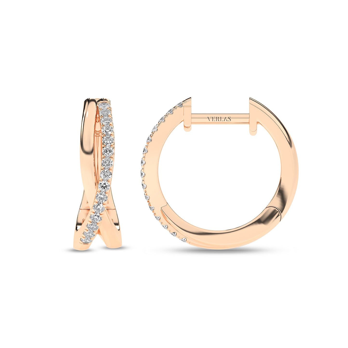 Radiant Twisted Huggie Hoops