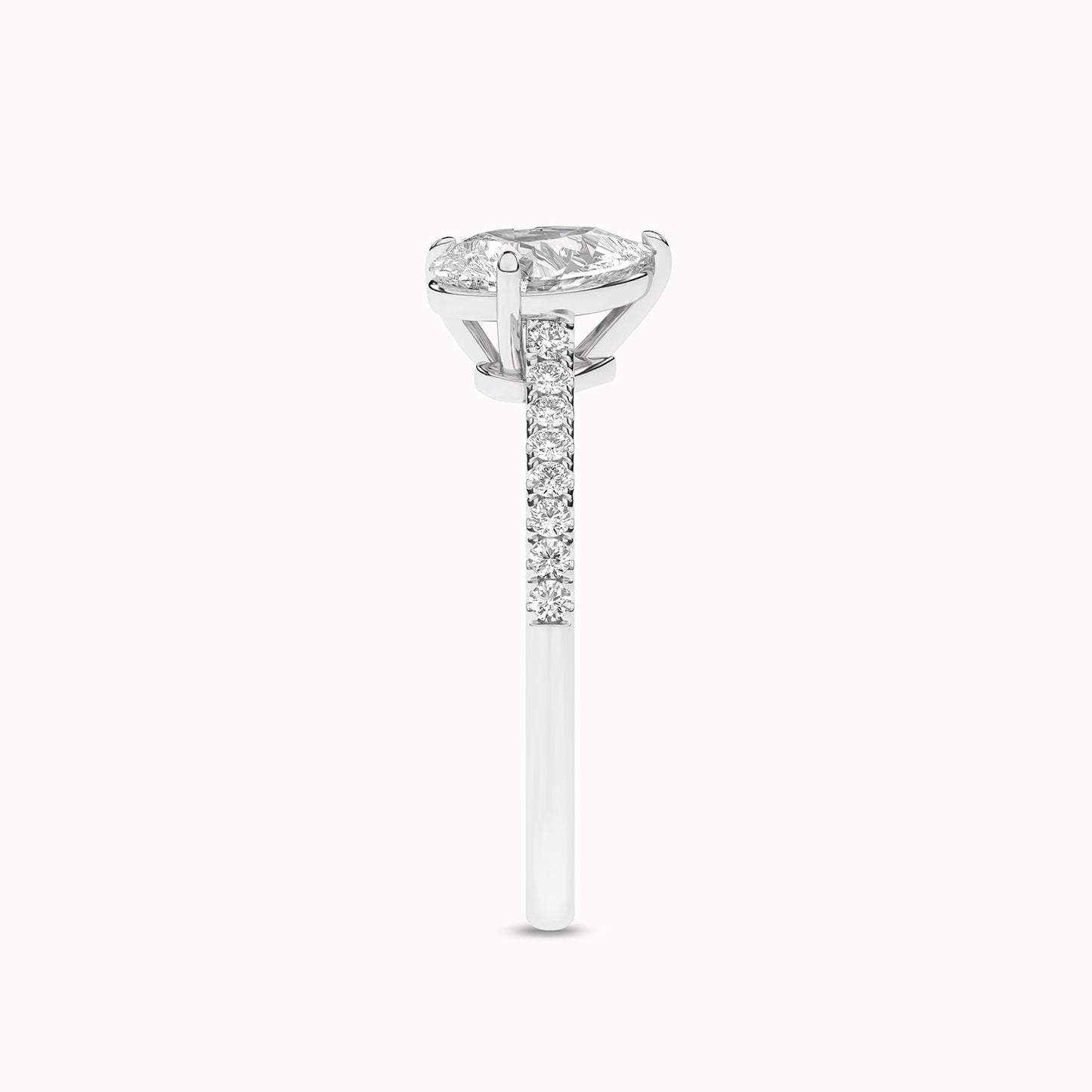 Double Pear Diamond Ring