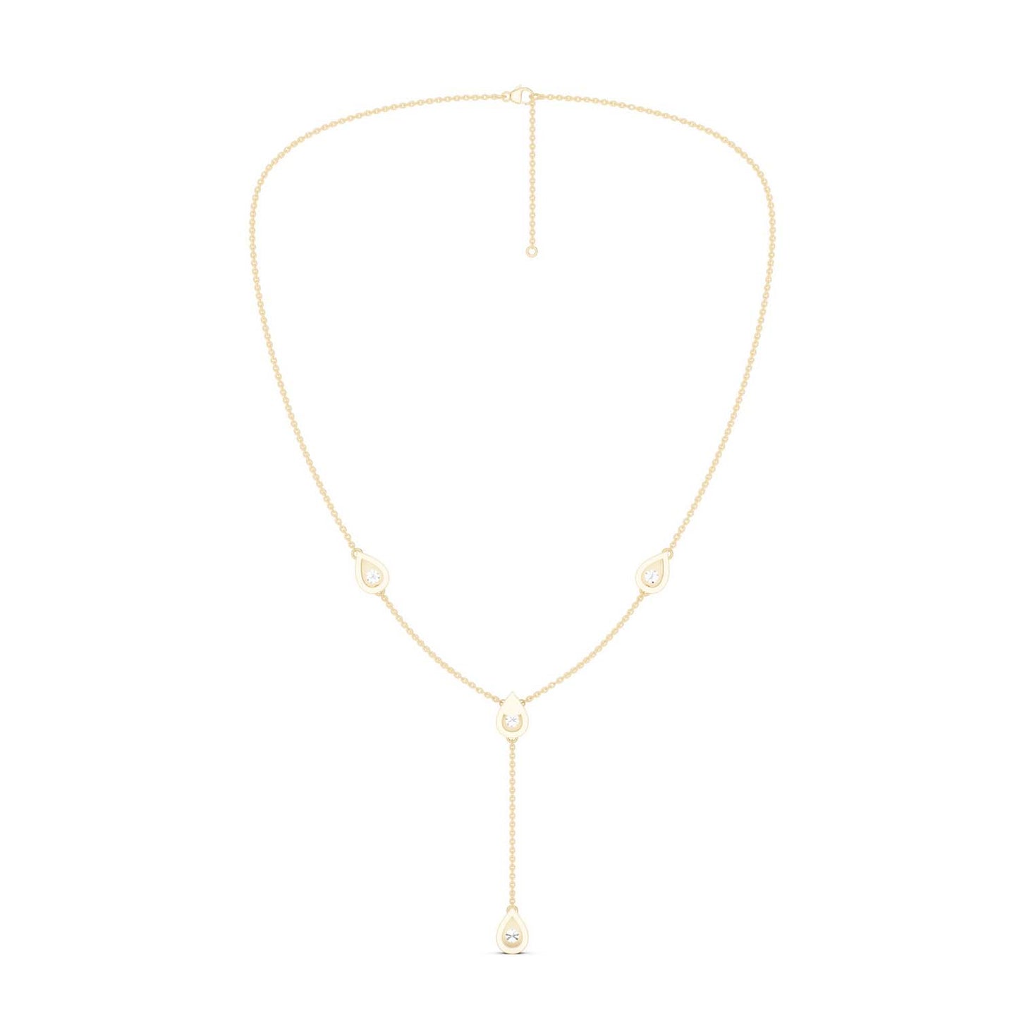 Dewdrop Stationed Y Necklace