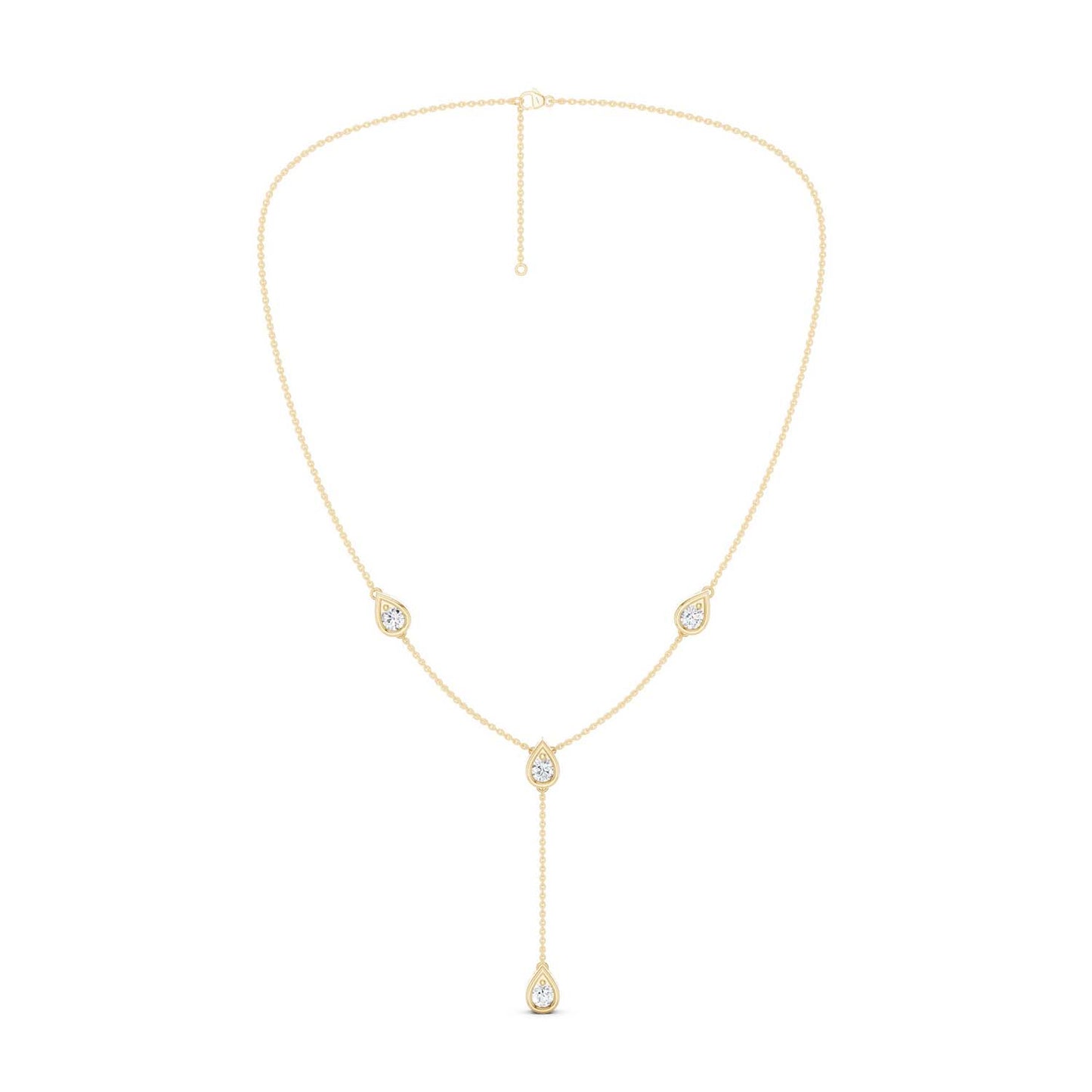 Dewdrop Stationed Y Necklace