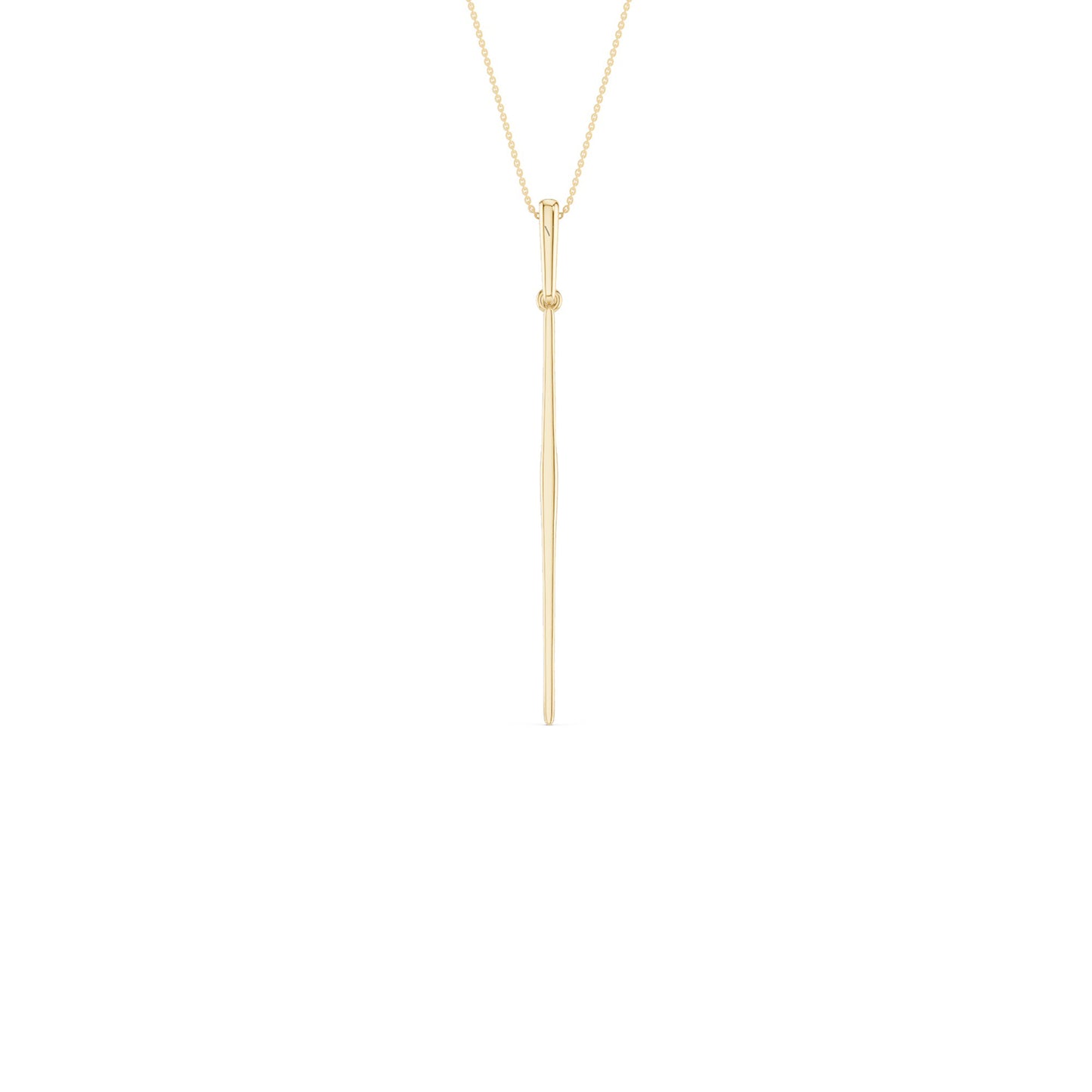 Tapering Linear Bar Necklace