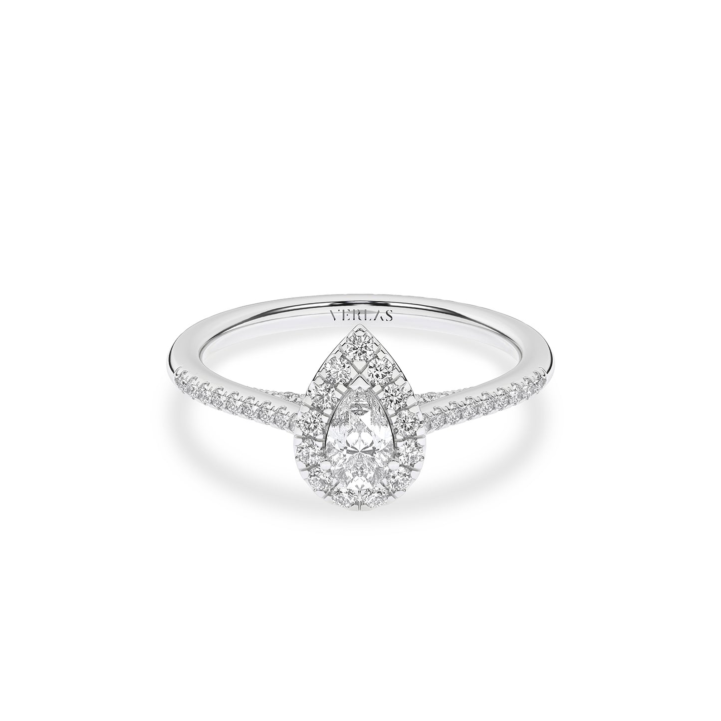 Signature Dewdrop Halo Ring