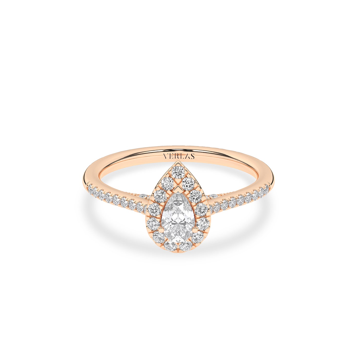 Signature Dewdrop Halo Ring