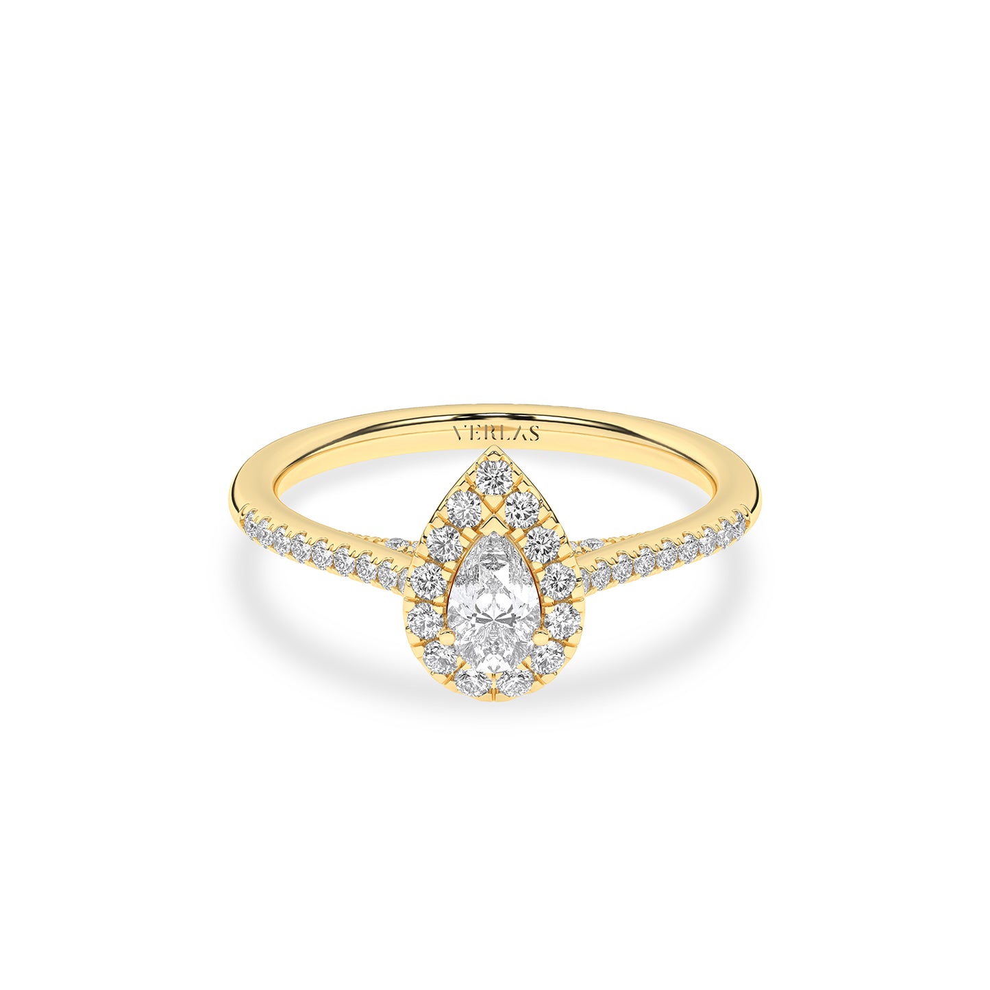 Signature Dewdrop Halo Ring