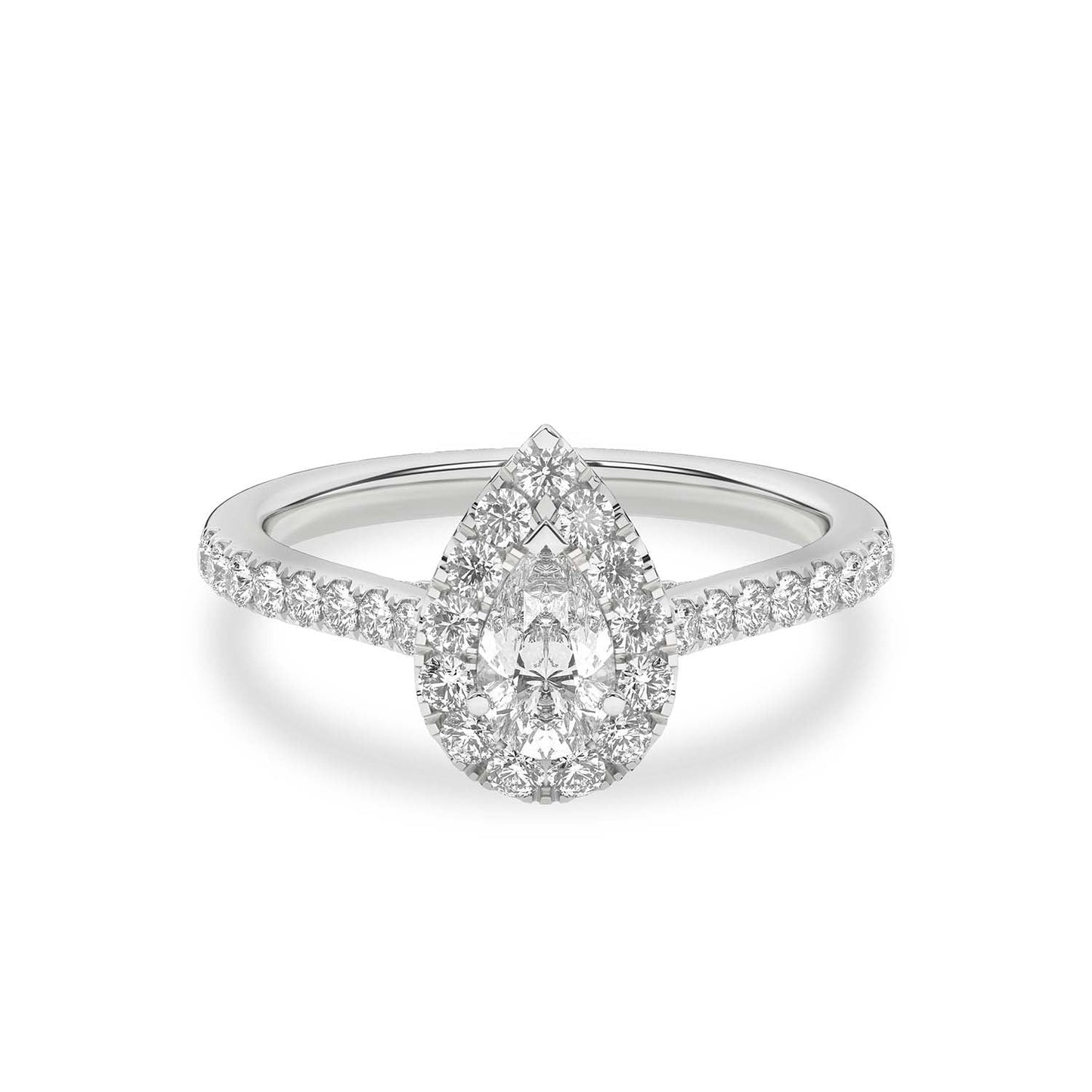 Signature Dewdrop Halo Ring