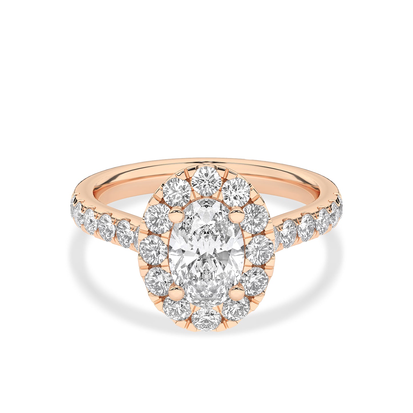 Signature Ellipse Halo Ring