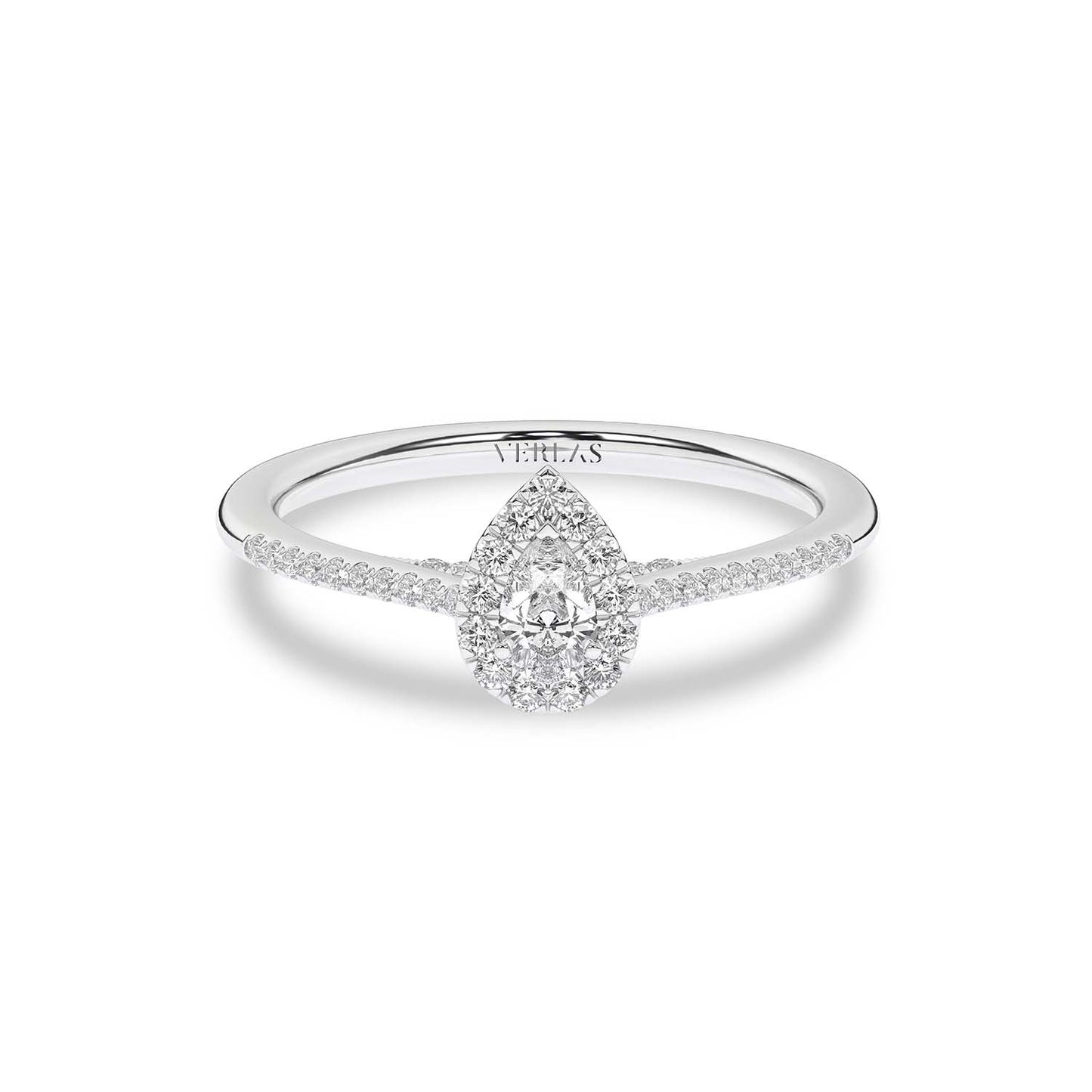 Signature Dewdrop Halo Ring