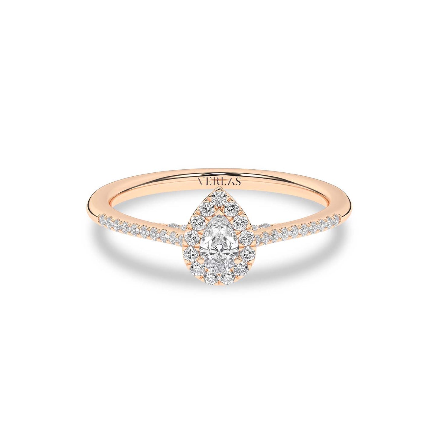 Signature Dewdrop Halo Ring
