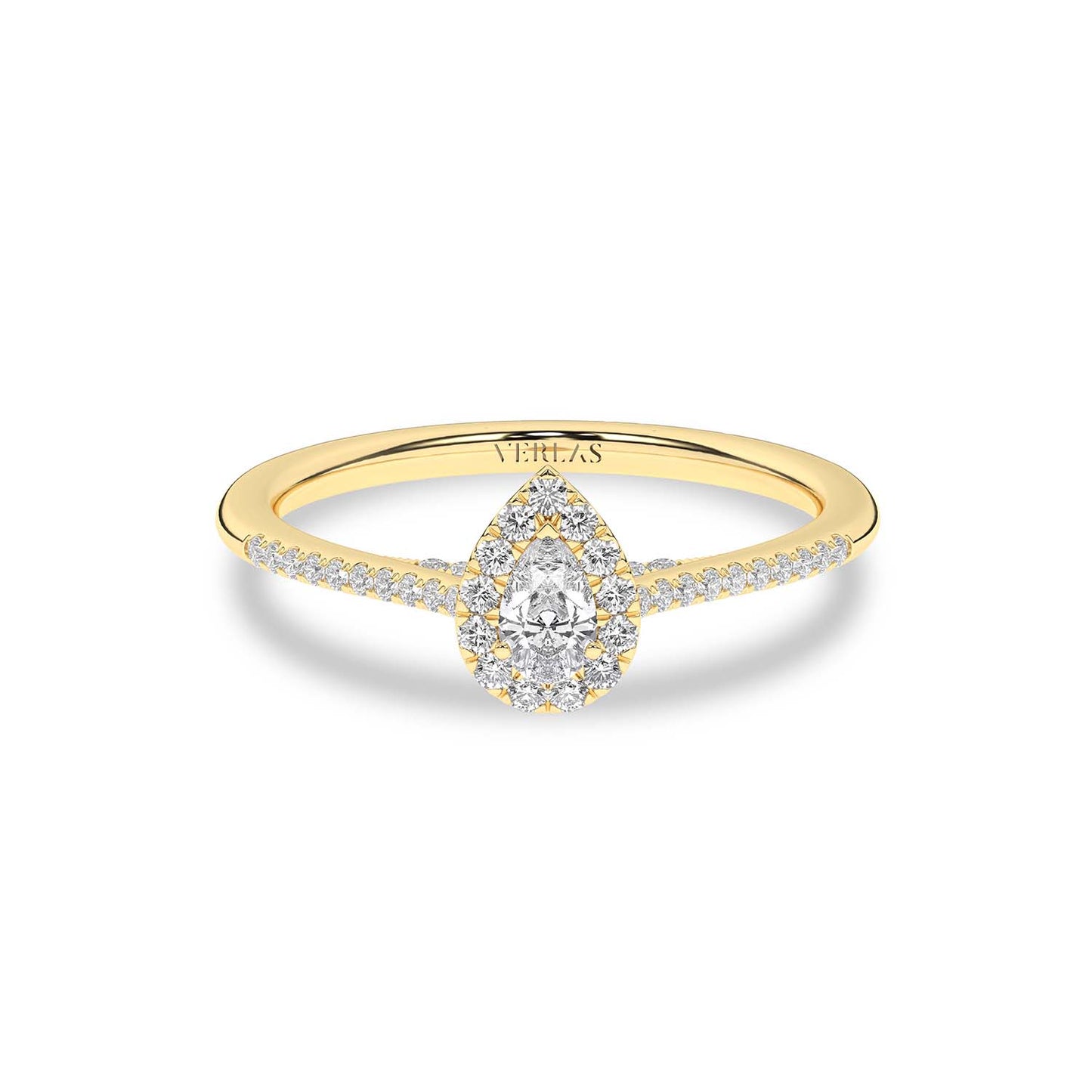 Signature Dewdrop Halo Ring