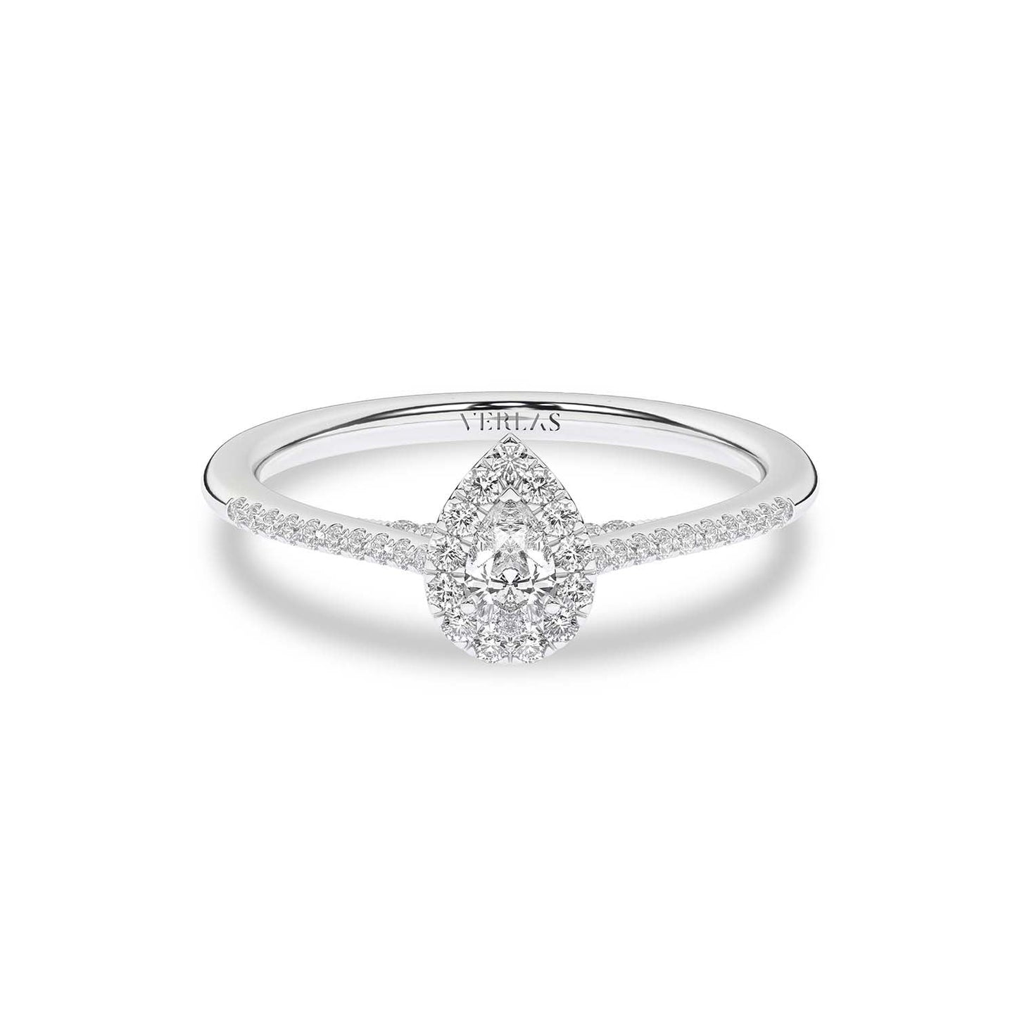 Signature Dewdrop Halo Ring