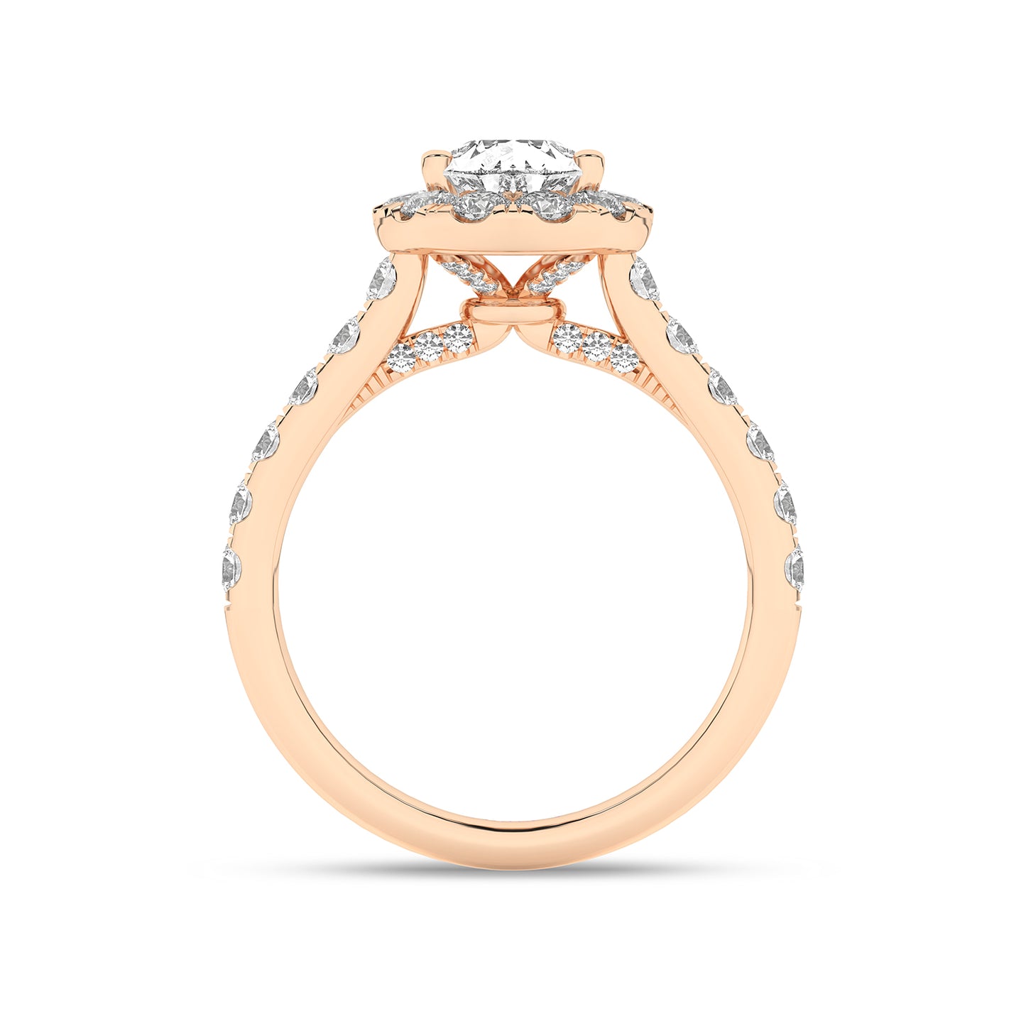Signature Dewdrop Halo Ring