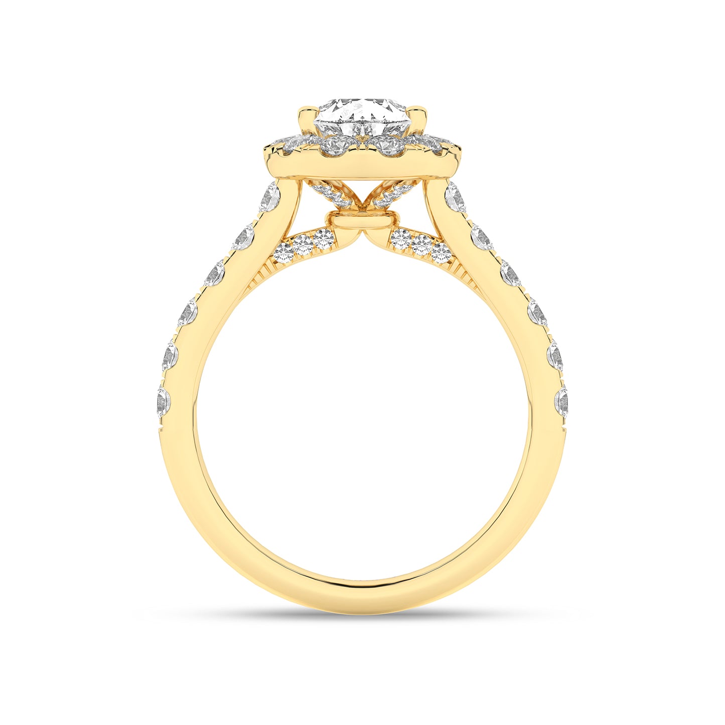 Signature Dewdrop Halo Ring