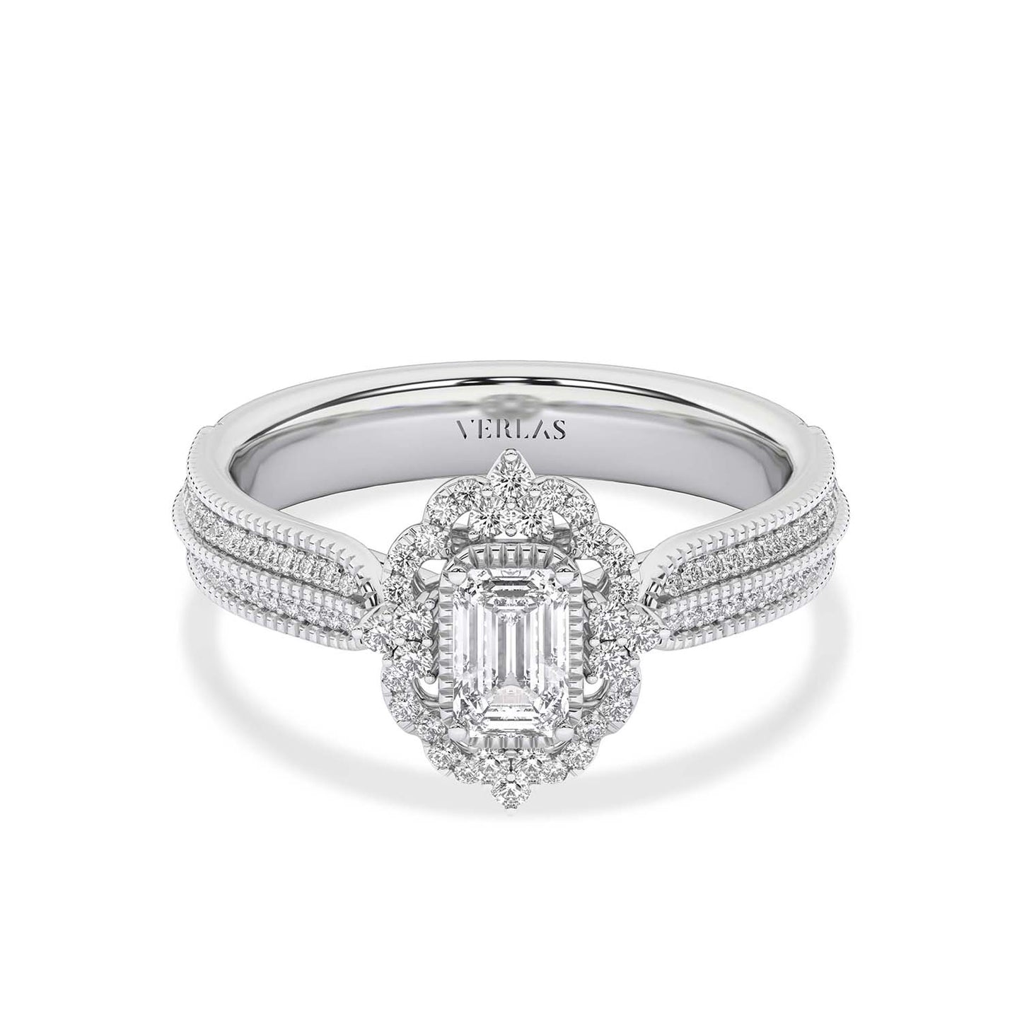 Ornate Emerald Ring