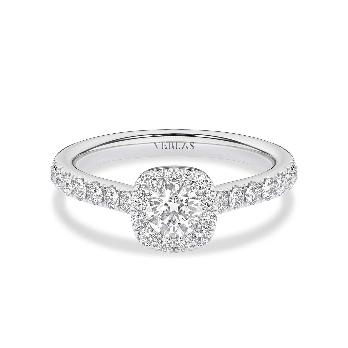 Signature Iconic Round-Princess Halo Ring
