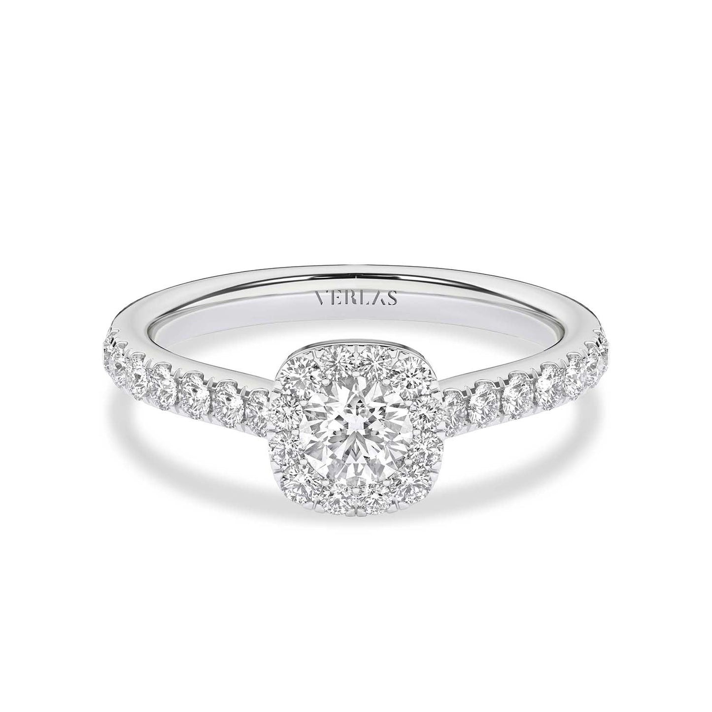 Signature Iconic Round-Princess Halo Ring