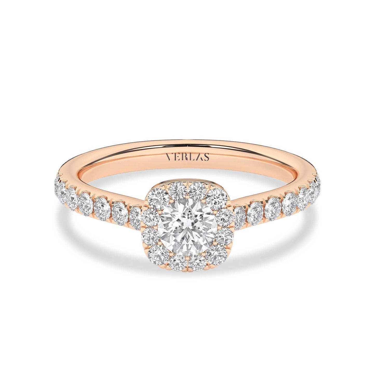 Signature Iconic Round-Princess Halo Ring
