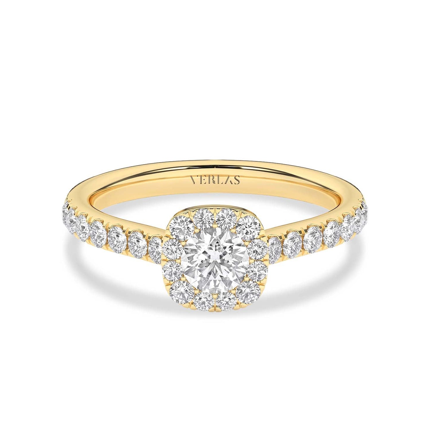 Signature Iconic Round-Princess Halo Ring
