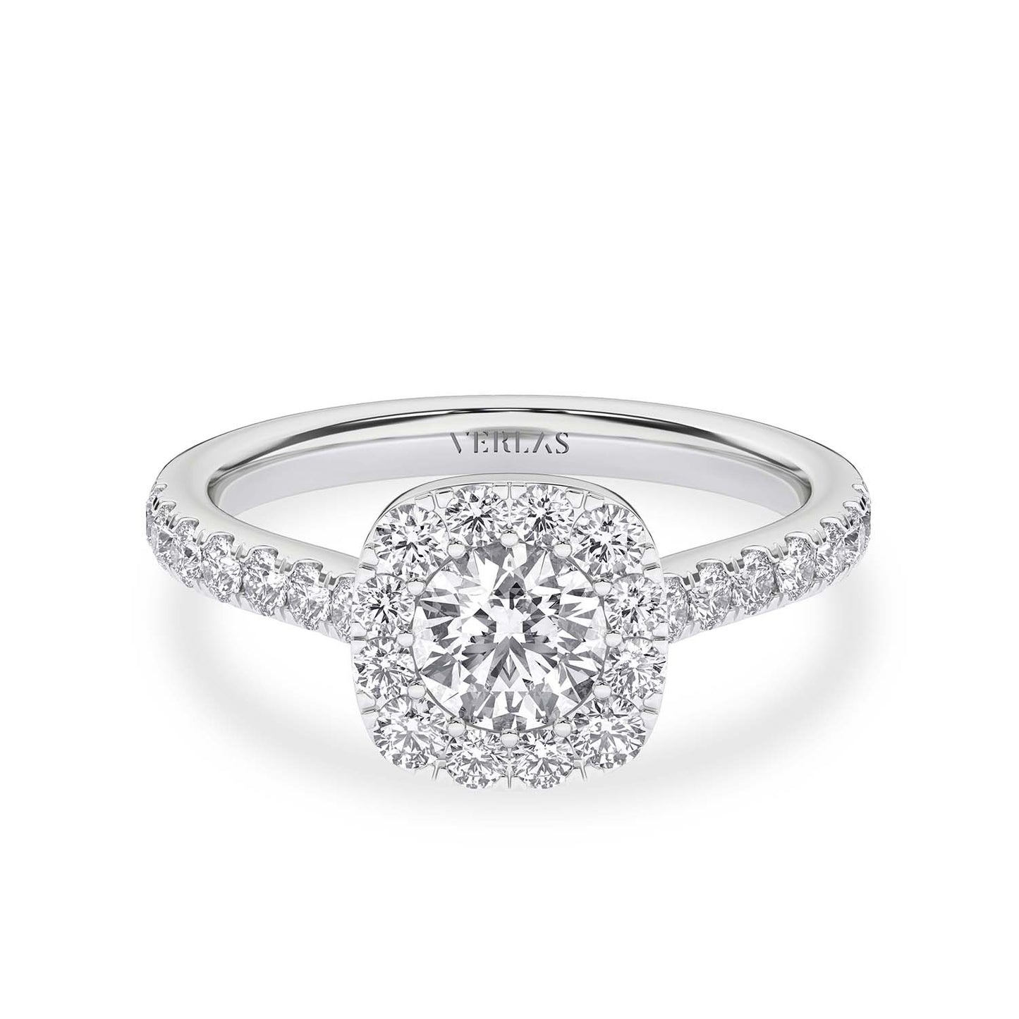 Signature Iconic Round-Princess Halo Ring