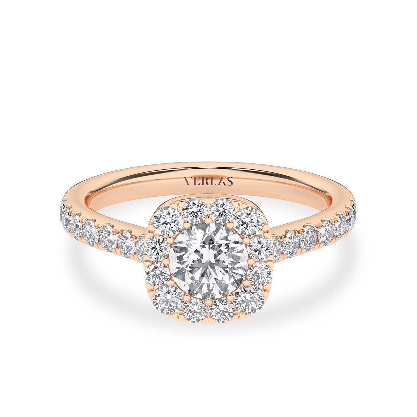 Signature Iconic Round-Princess Halo Ring