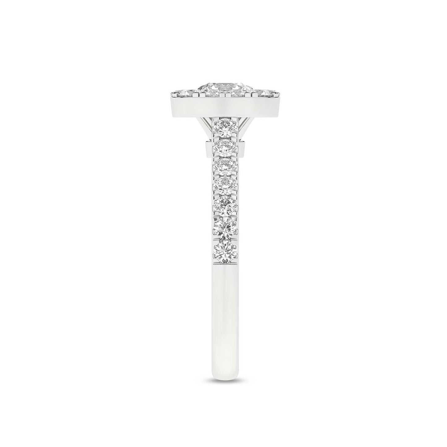 Signature Iconic Round-Princess Halo Ring