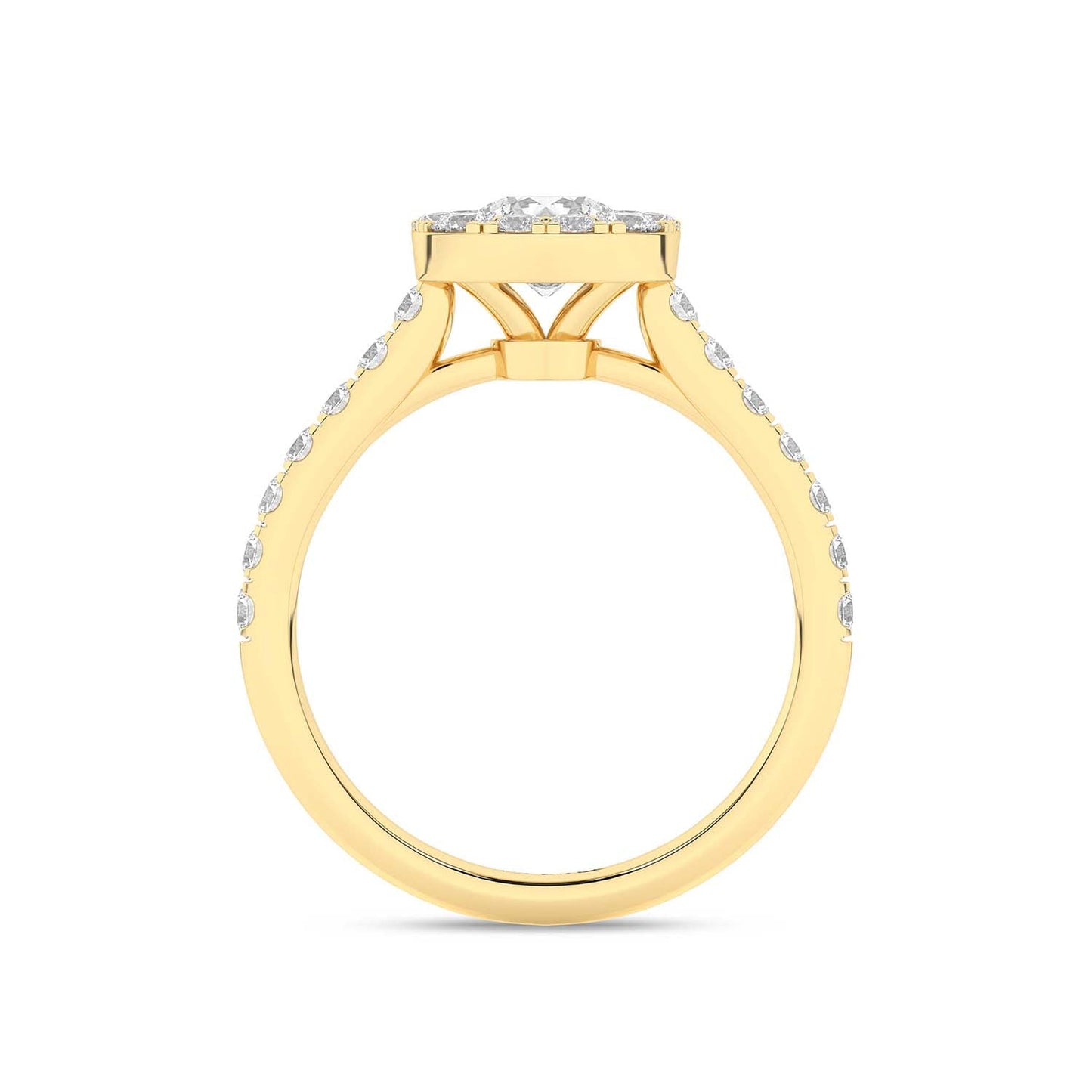 Signature Iconic Round-Princess Halo Ring
