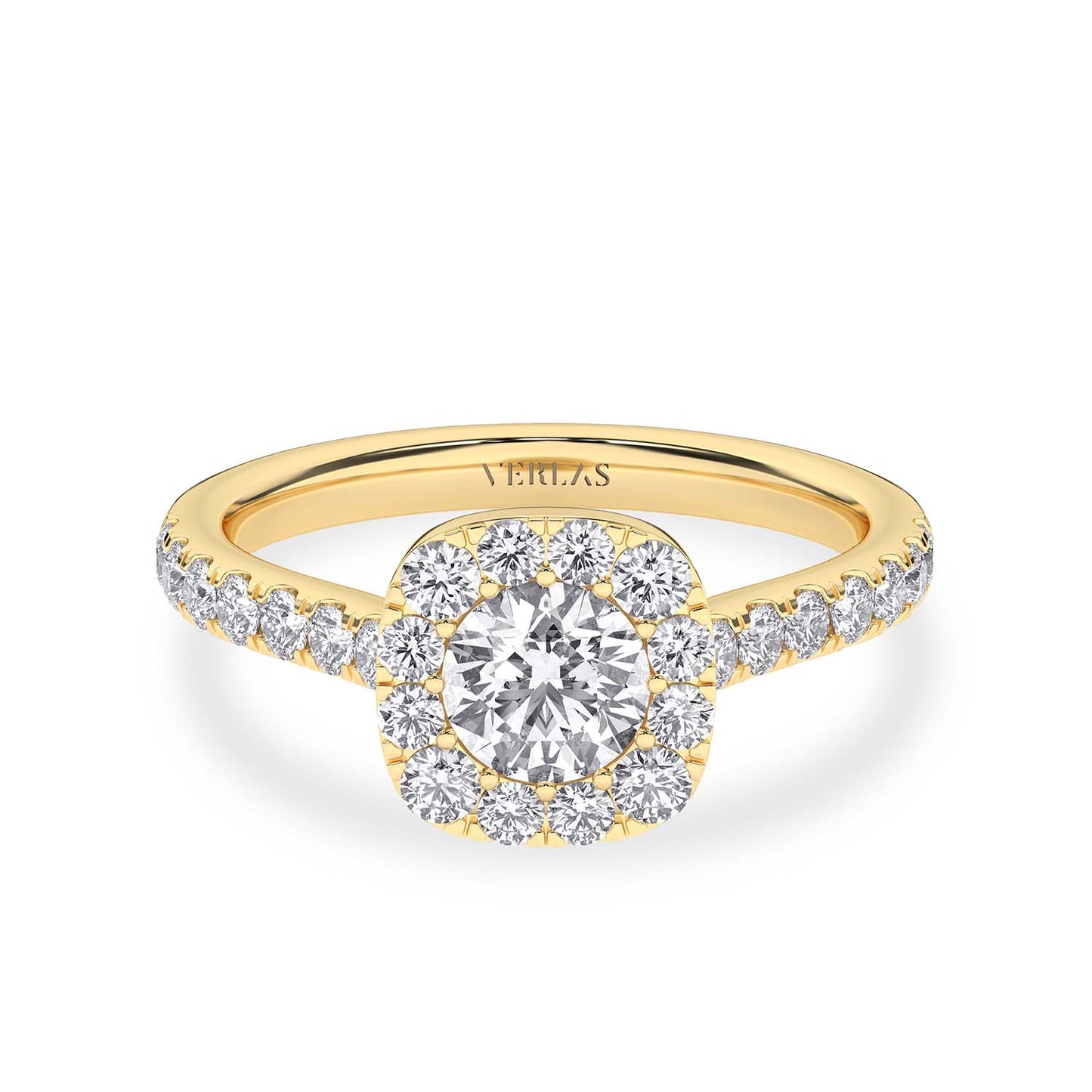 Signature Iconic Round-Princess Halo Ring