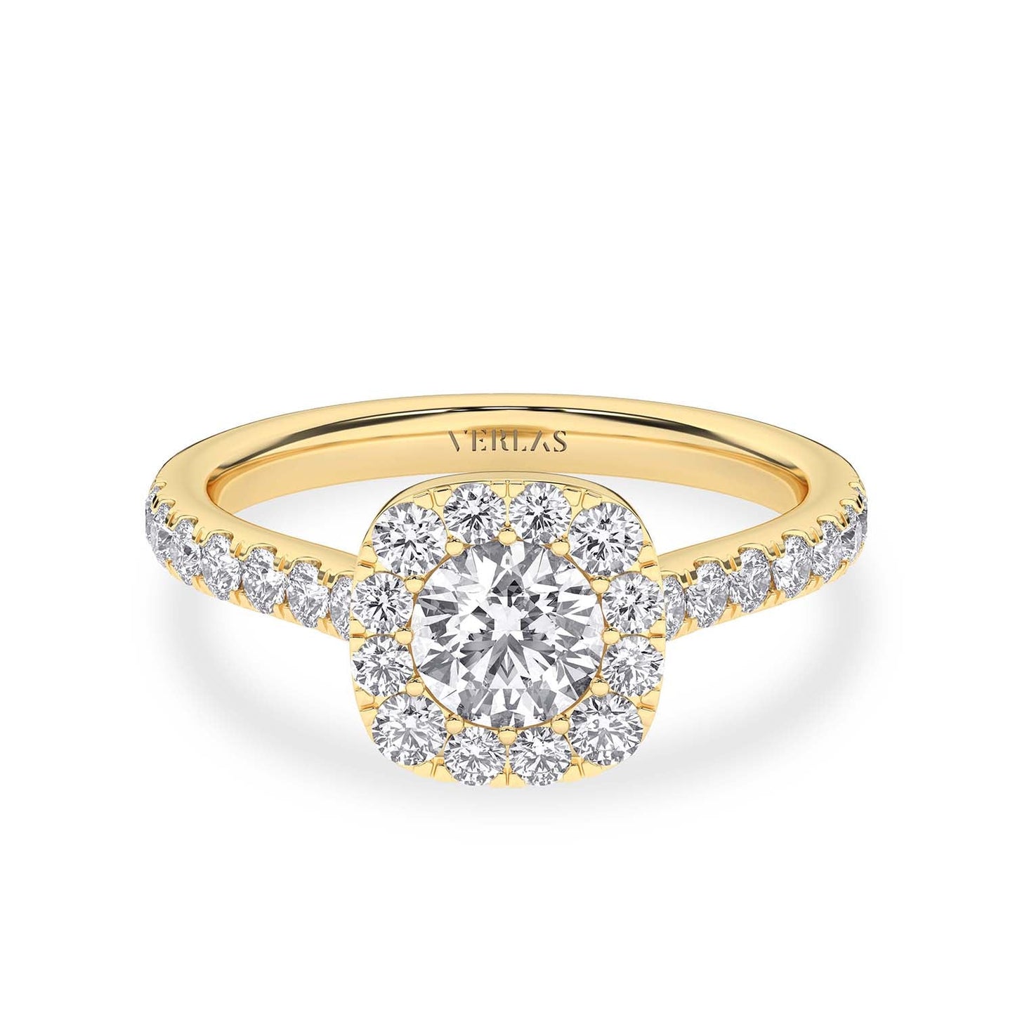 Signature Iconic Round-Princess Halo Ring
