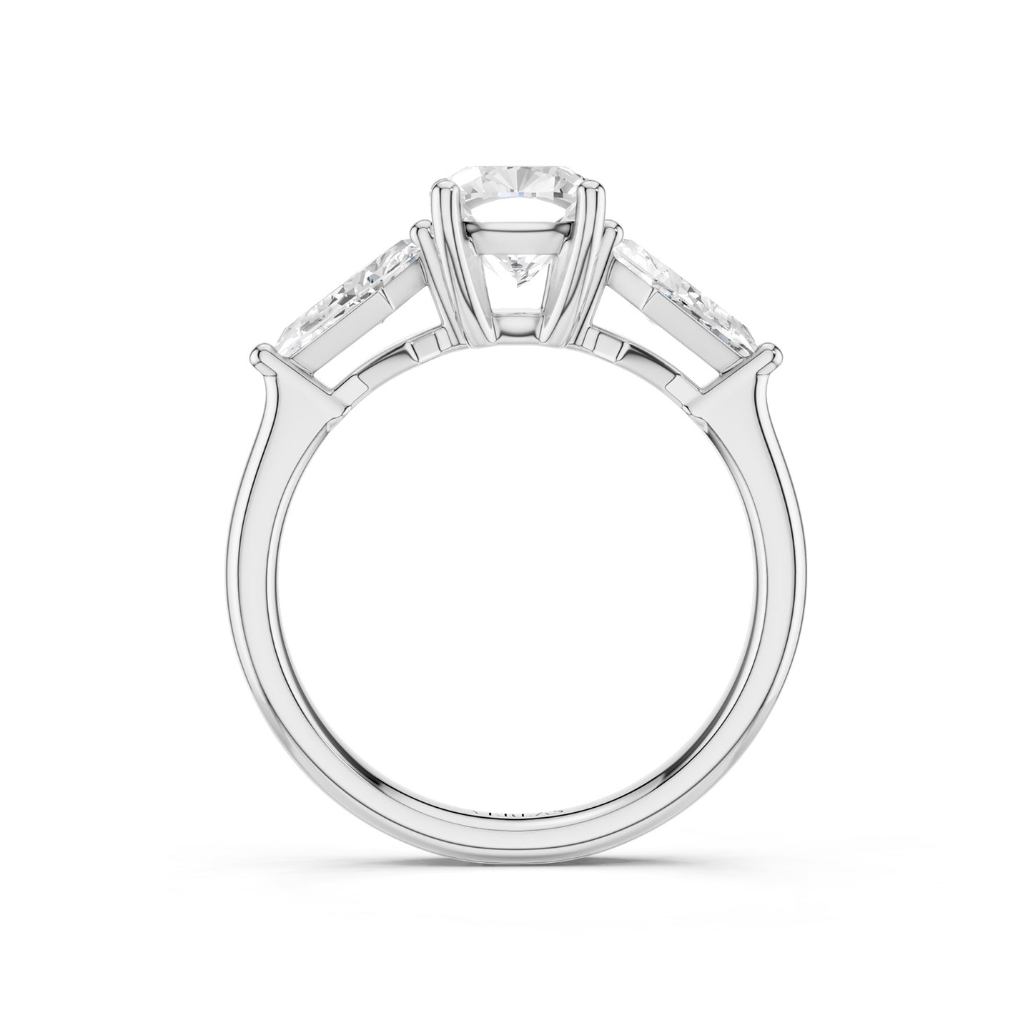 Cushion - Kite Trinity Diamond Ring