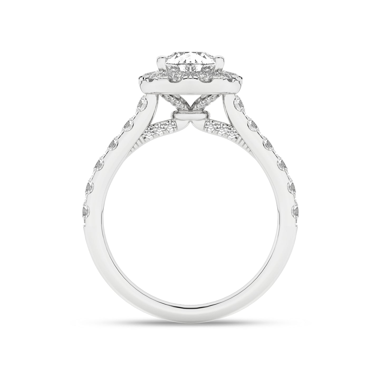 Signature Dewdrop Halo Ring