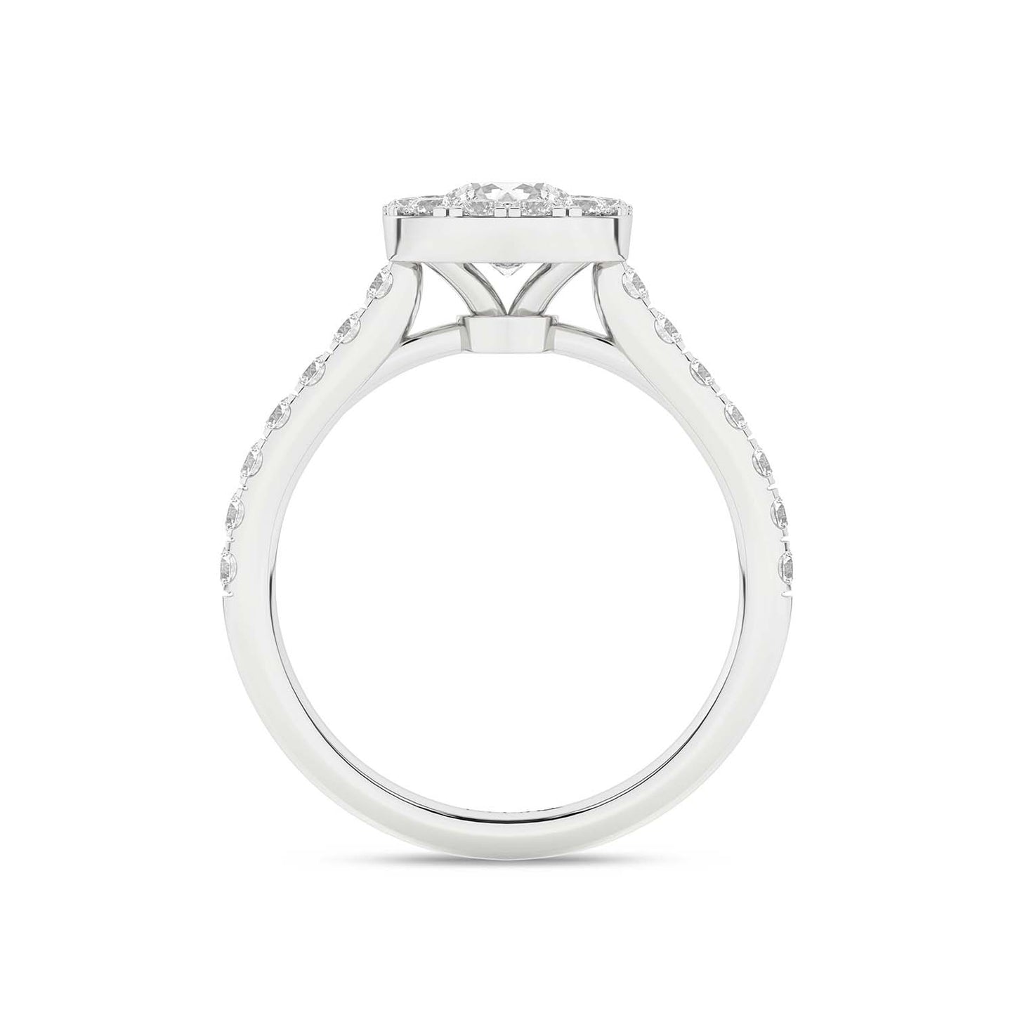 Signature Iconic Round-Princess Halo Ring