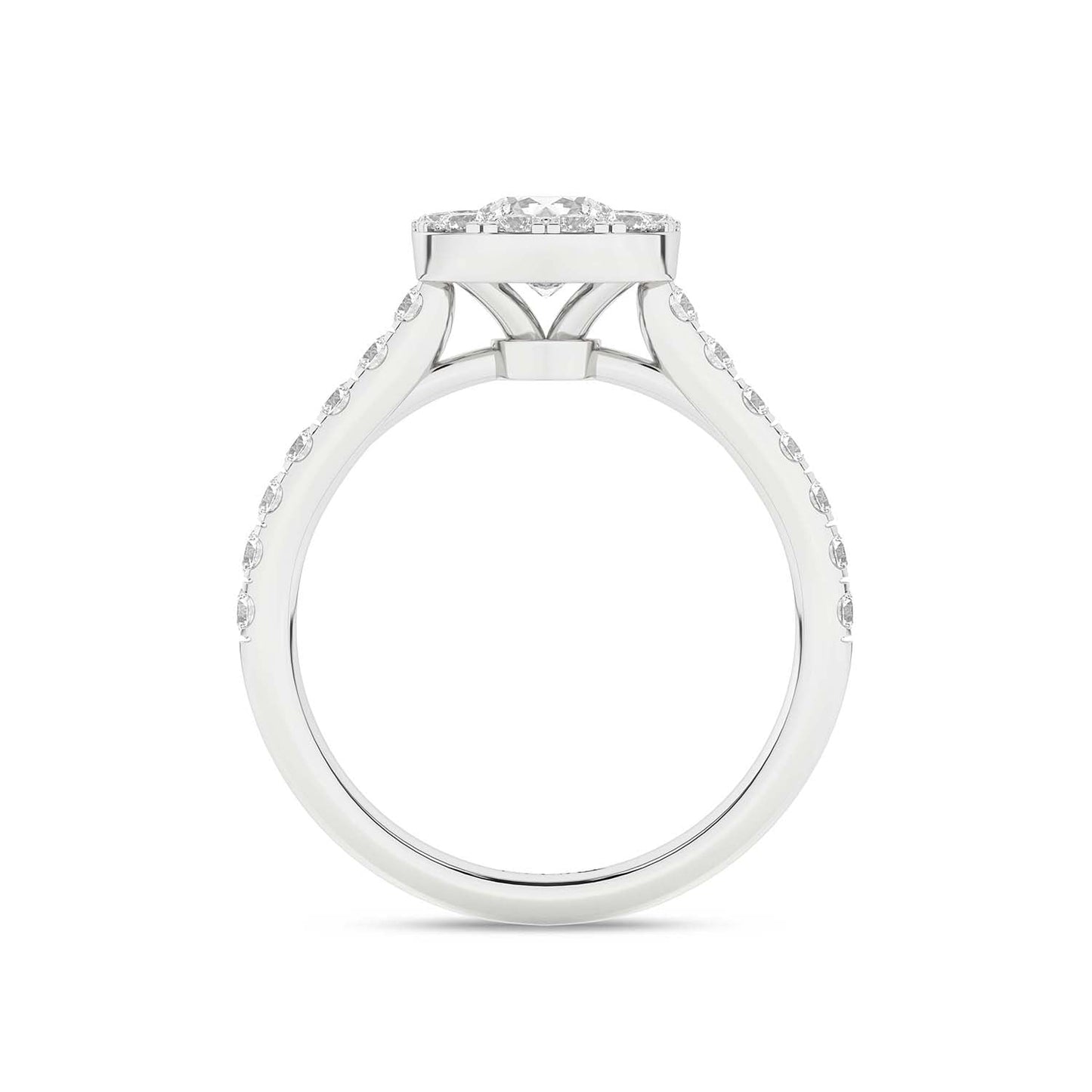 Signature Iconic Round-Princess Halo Ring