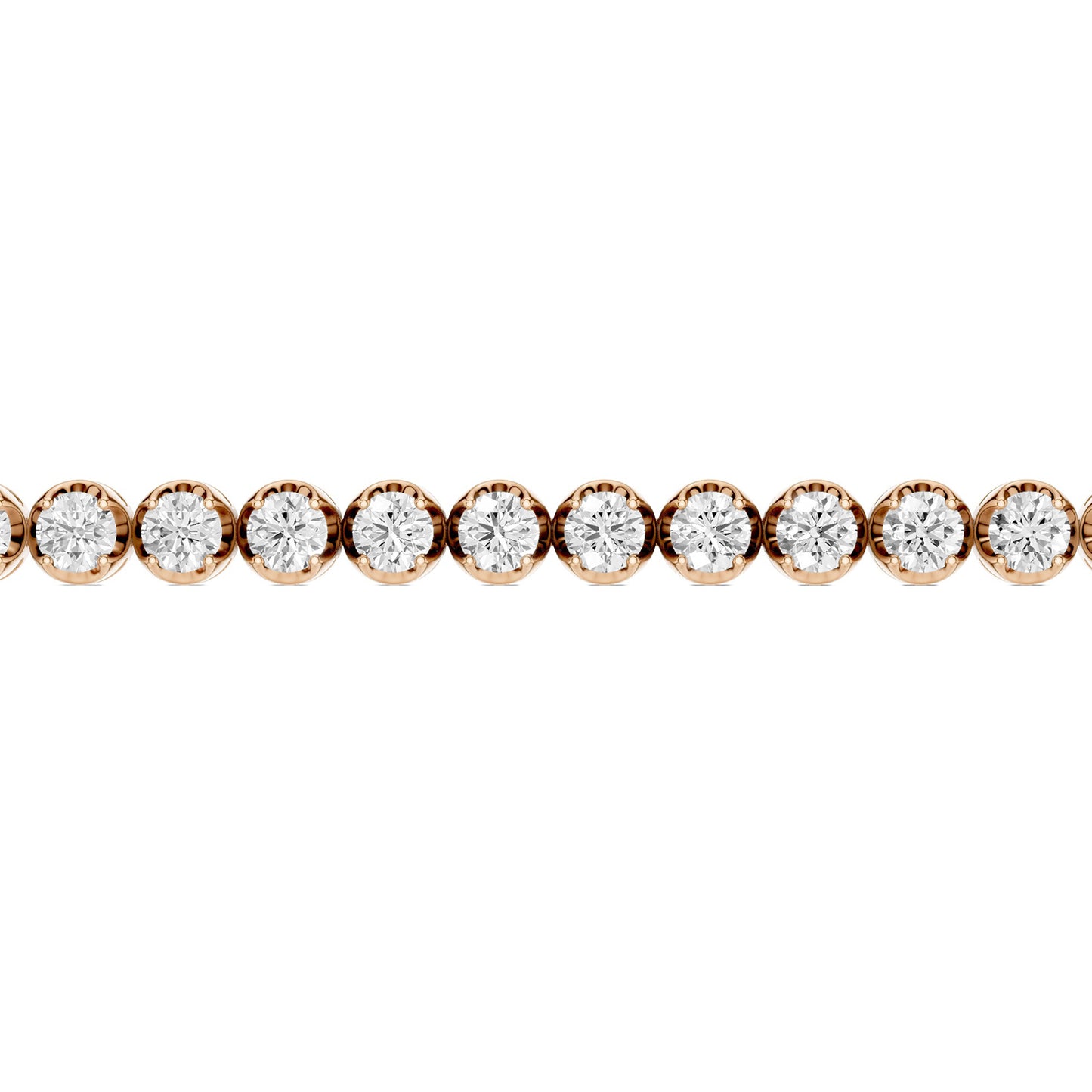 Round Diamond Tennis Bracelet Medium