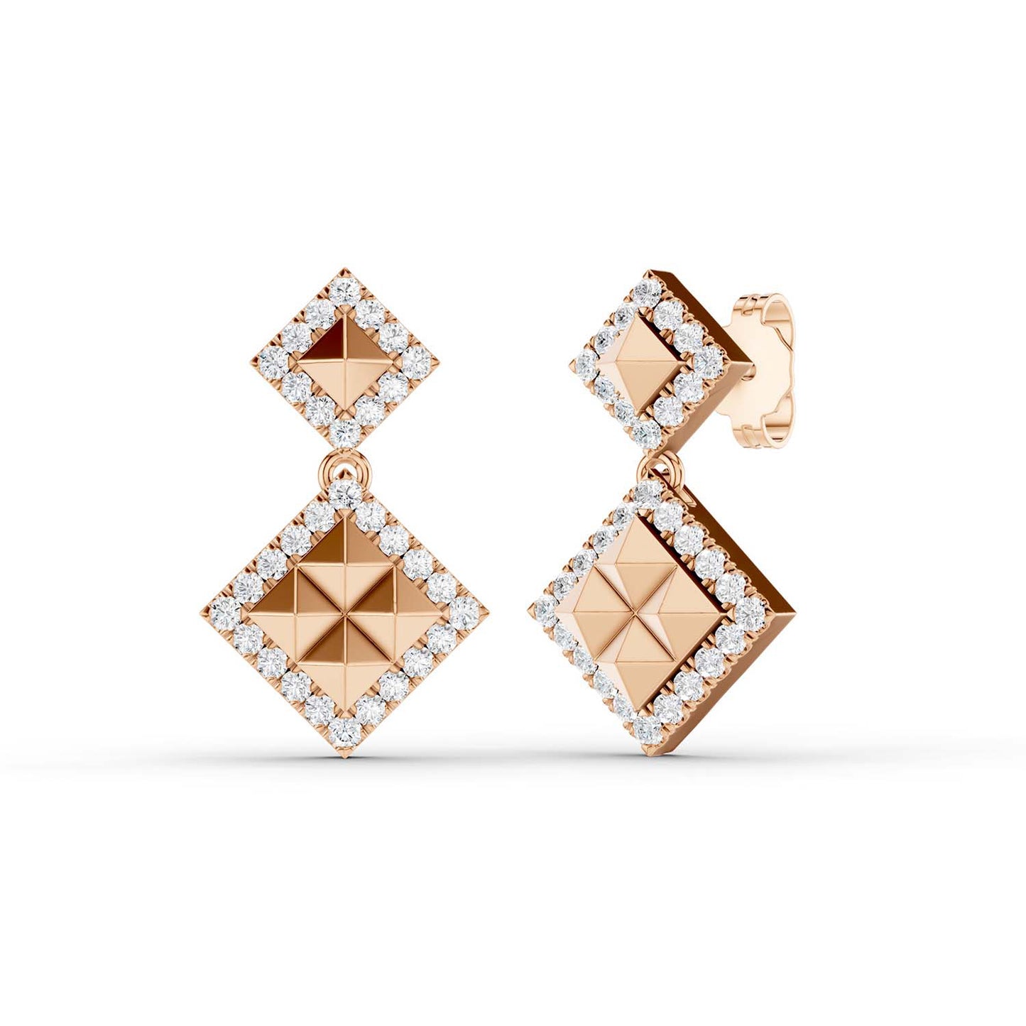 Pyramid Luxe Geometric Contour Earrings