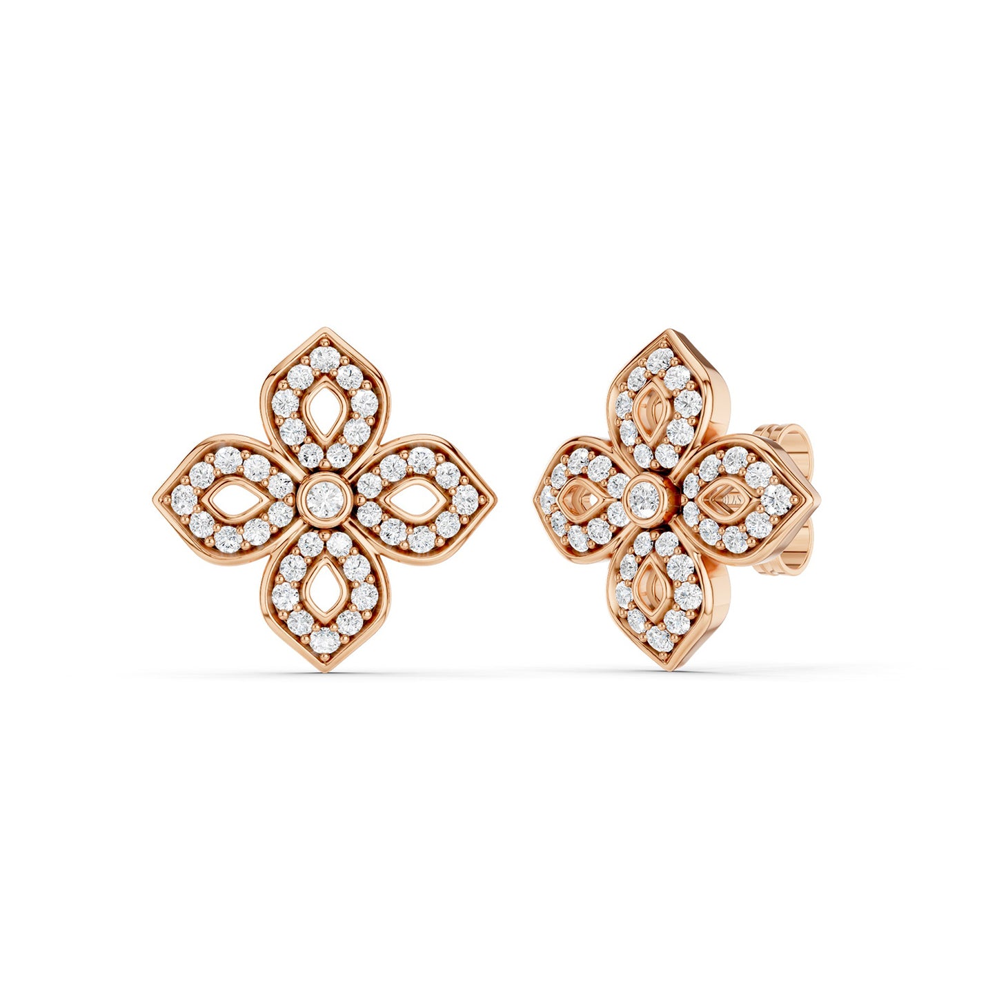 La Fleur Diamond Silhouette Studs