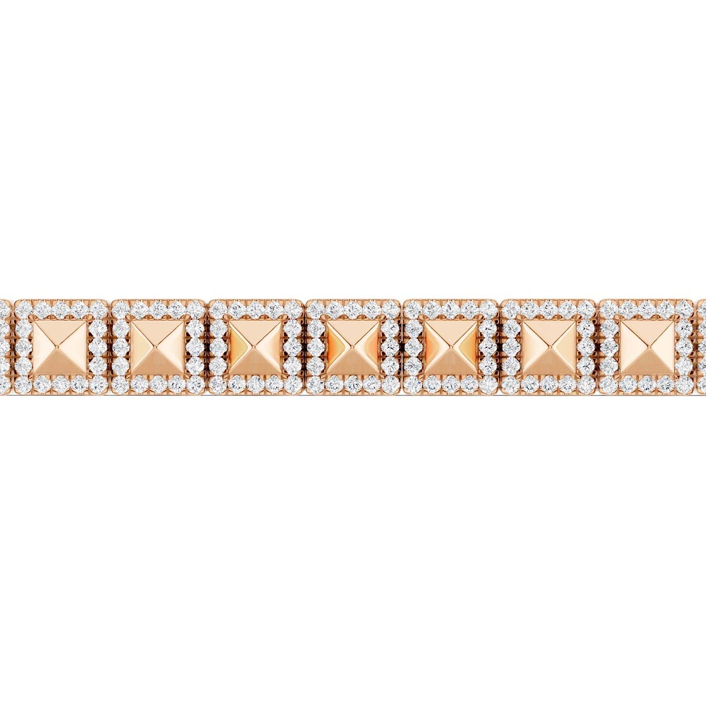 Pyramid Luxe Geometric Tennis Bracelet