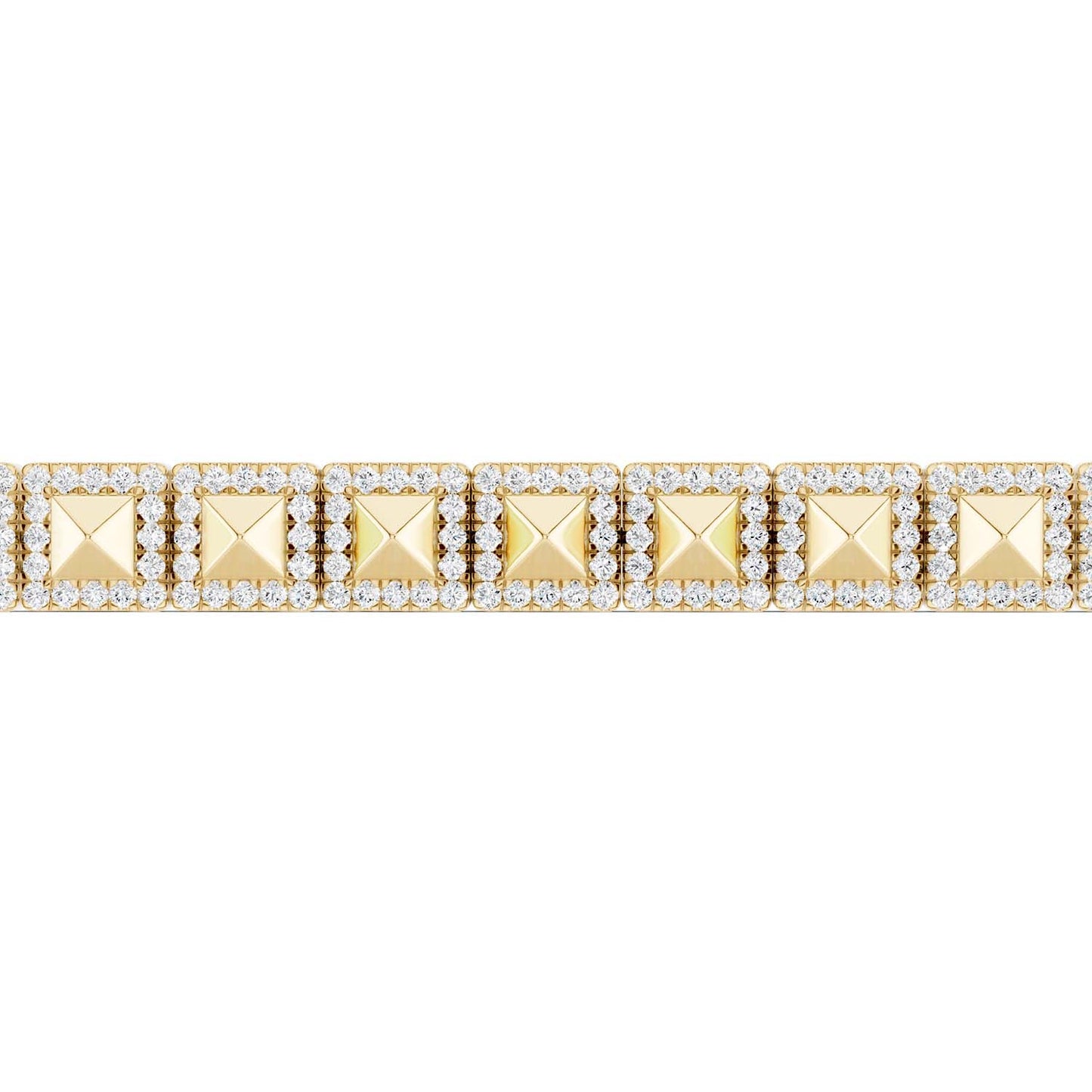 Pyramid Luxe Geometric Tennis Bracelet