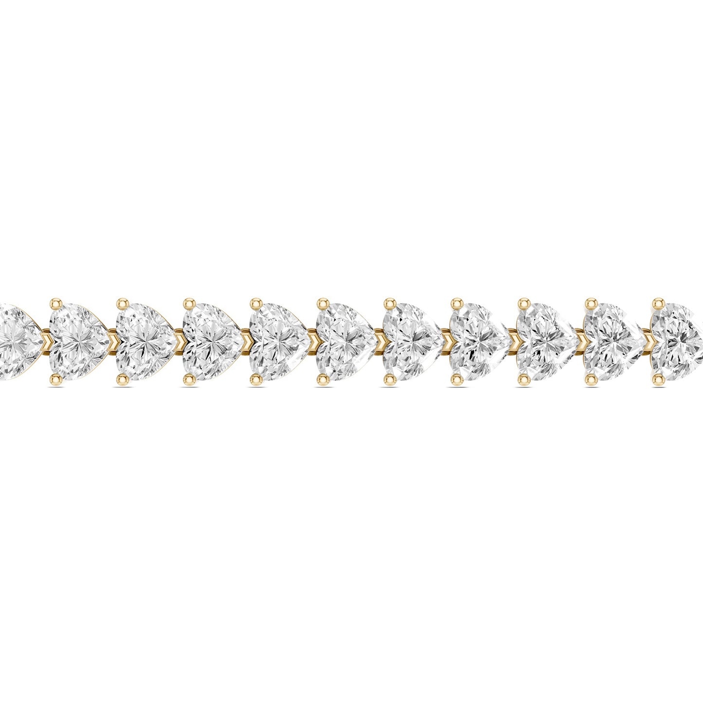 Captivating Heart Tennis Bracelet