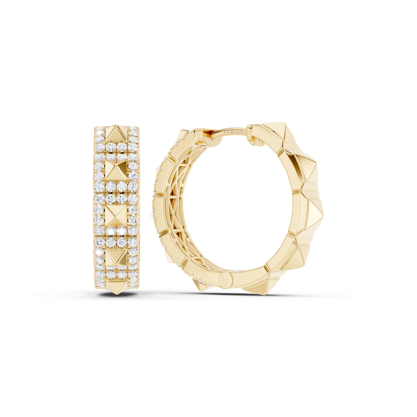 Pyramid Luxe Geometric Huggies