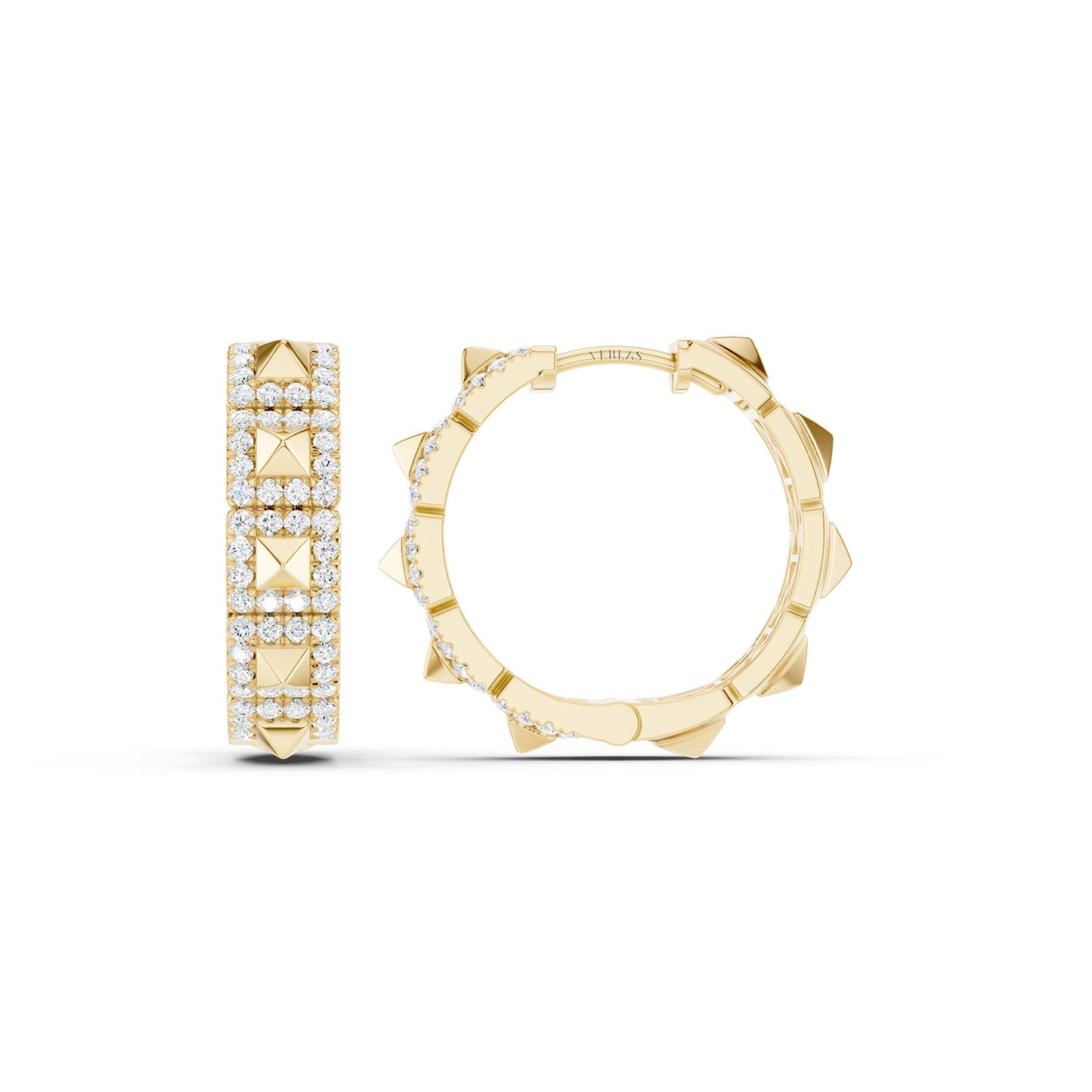 Pyramid Luxe Geometric Huggies