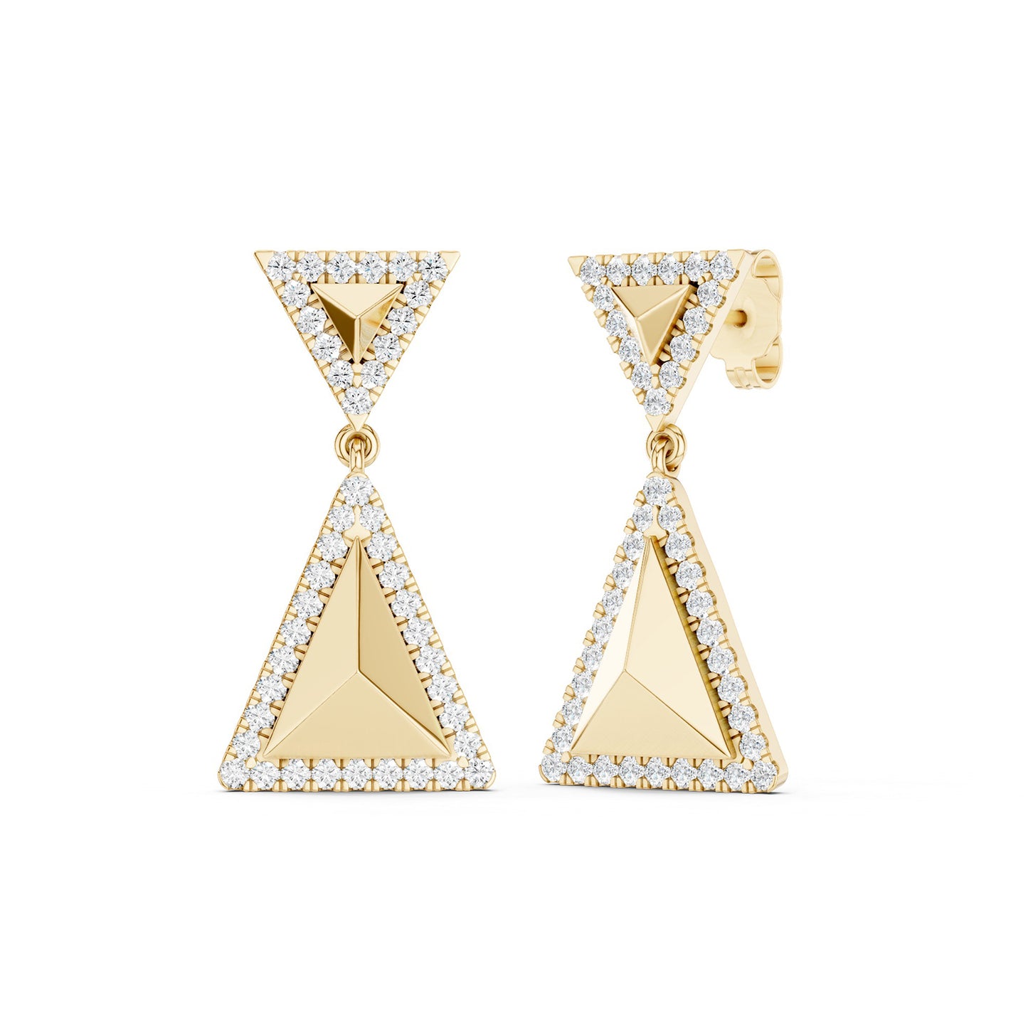 Pyramid Luxe Contour Earrings