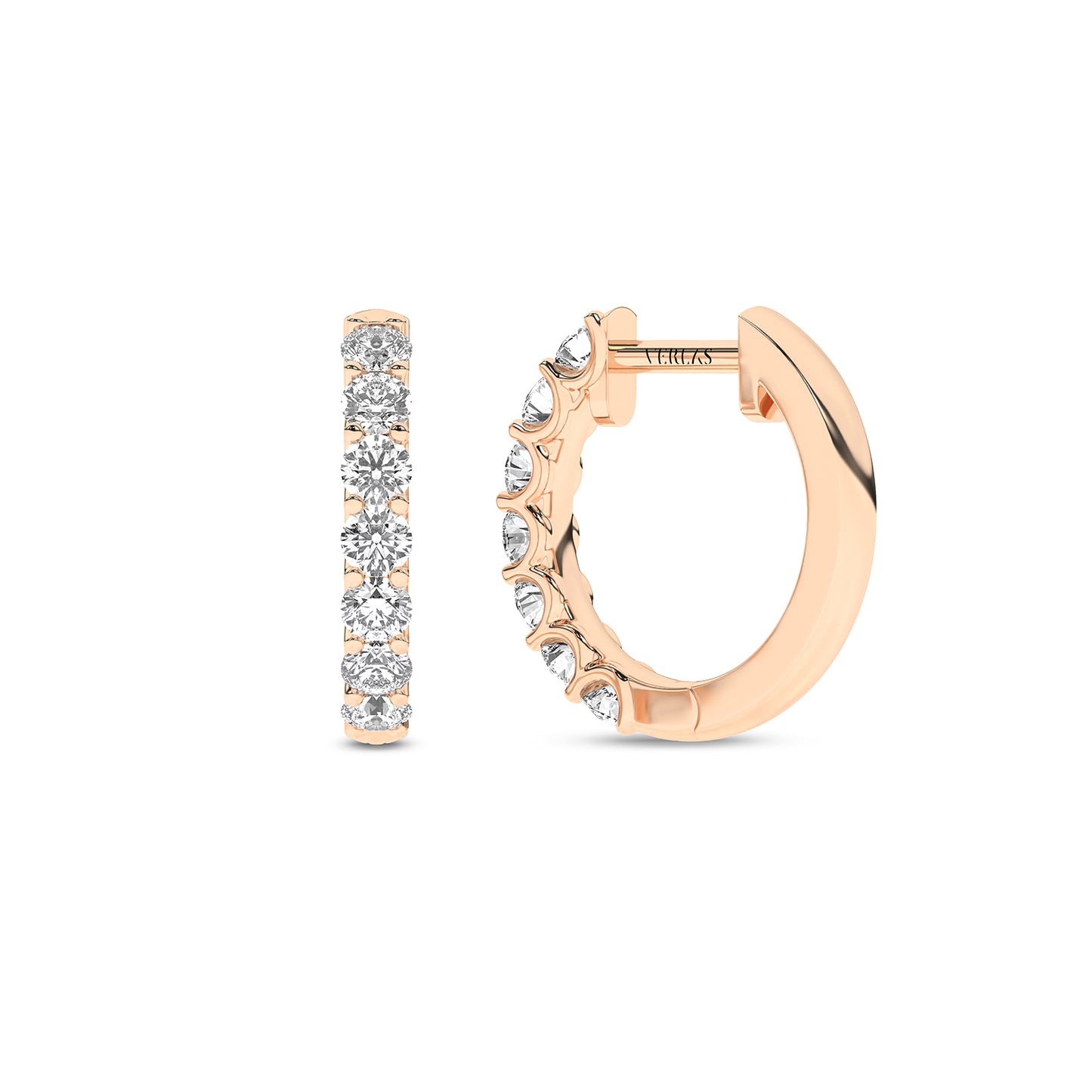 Radiant Half Trail Huggie Hoops
