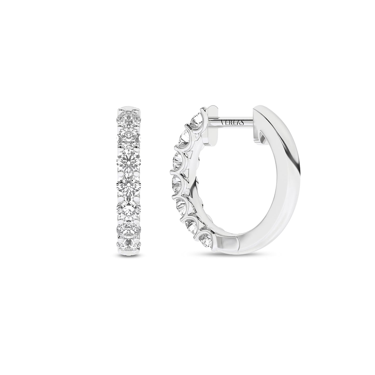 Radiant Half Trail Huggie Hoops