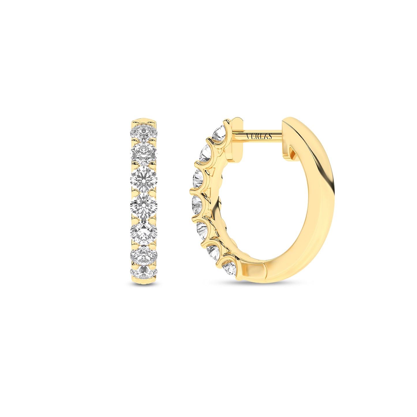 Radiant Half Trail Huggie Hoops