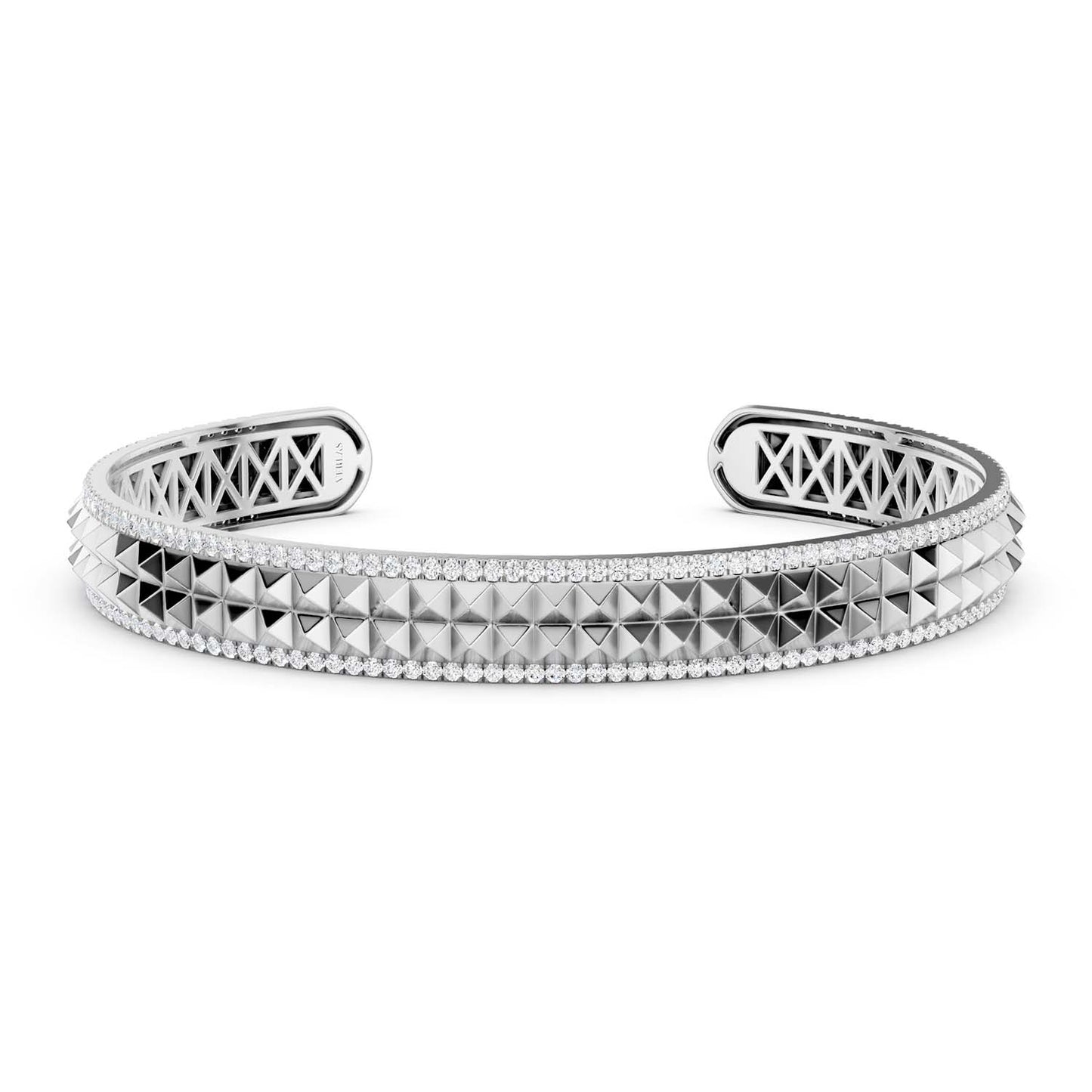 Two-Tier Pyramid Cuff Bracelet