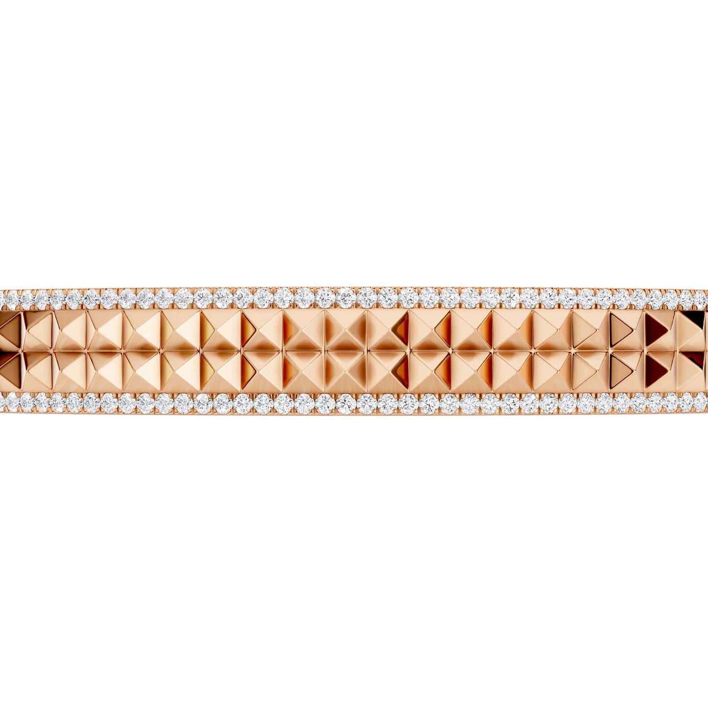 Two-Tier Pyramid Cuff Bracelet
