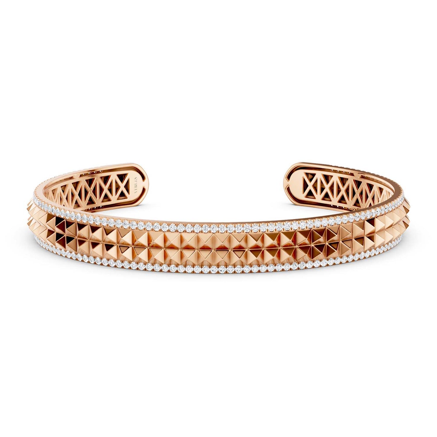 Two-Tier Pyramid Cuff Bracelet