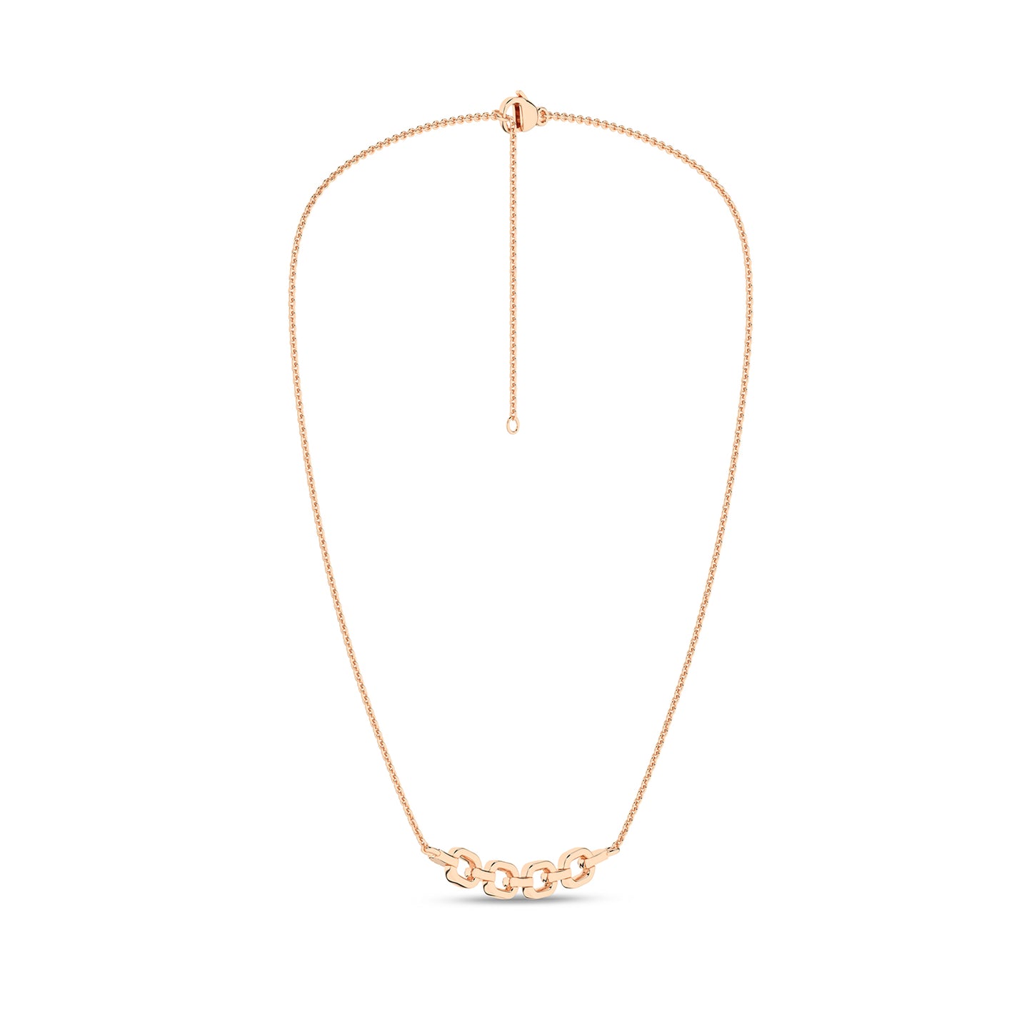 Together Forever 4-Gold Links Diamond Necklace