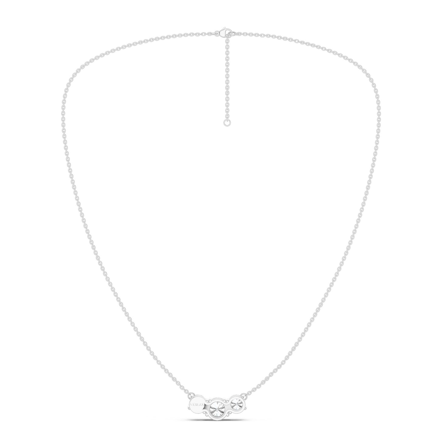 3-Stone Diamond Necklace