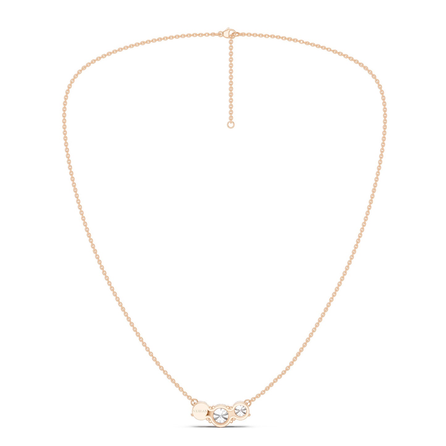 3-Stone Diamond Necklace