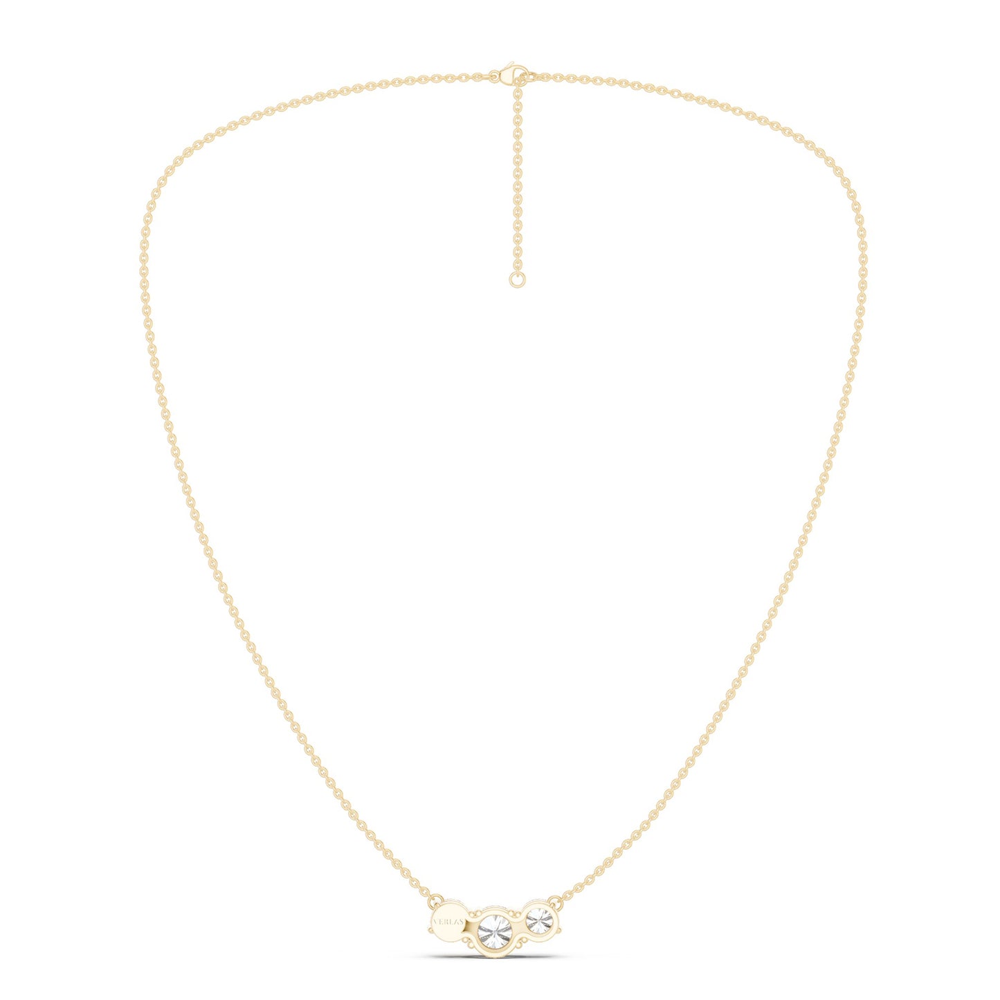 3-Stone Diamond Necklace